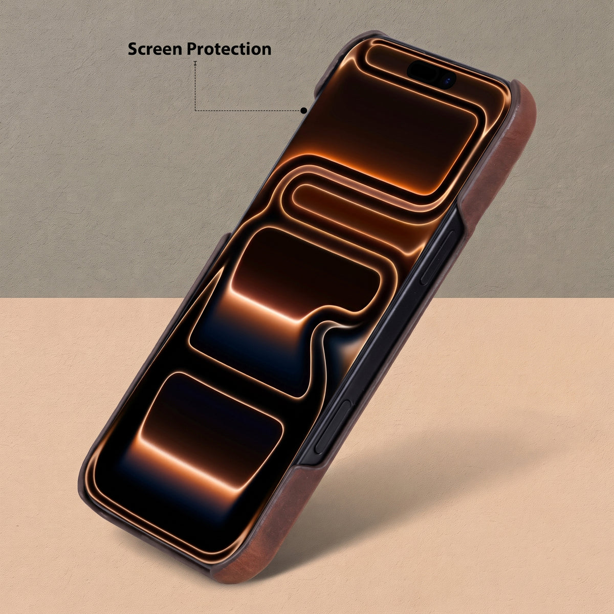 Charleston Antique Brown Leather MagSafe Case for iPhone 18 Pro Max