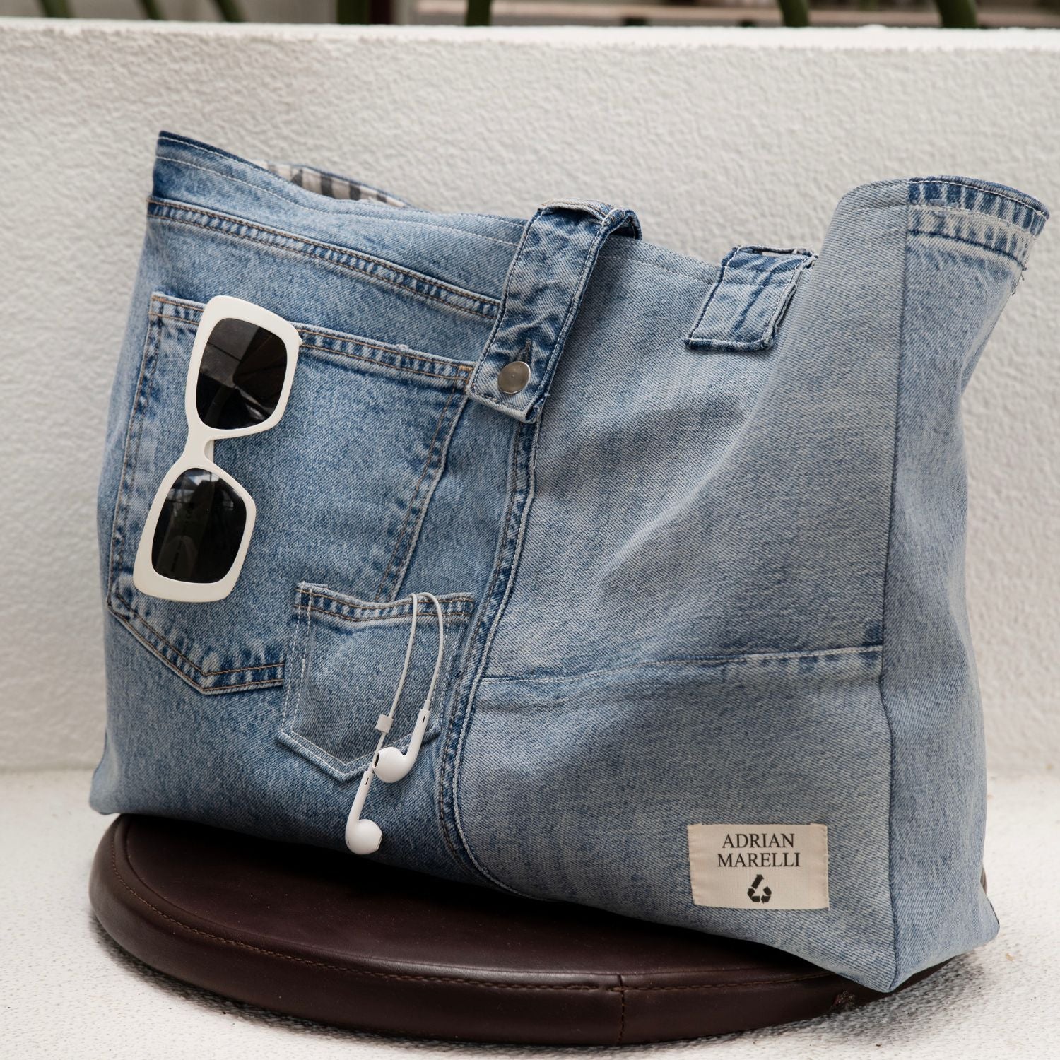 Brooklyn Heritage Tote / Upcycled Denim