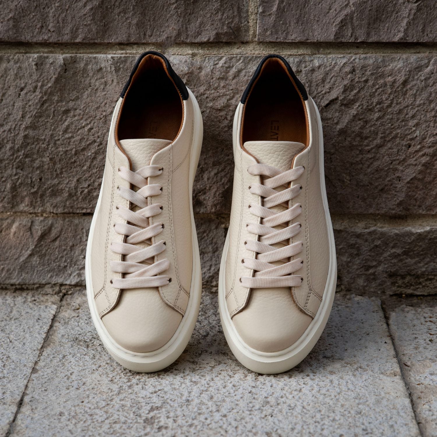 Leathere Signature Sneaker - Beige - SoHo