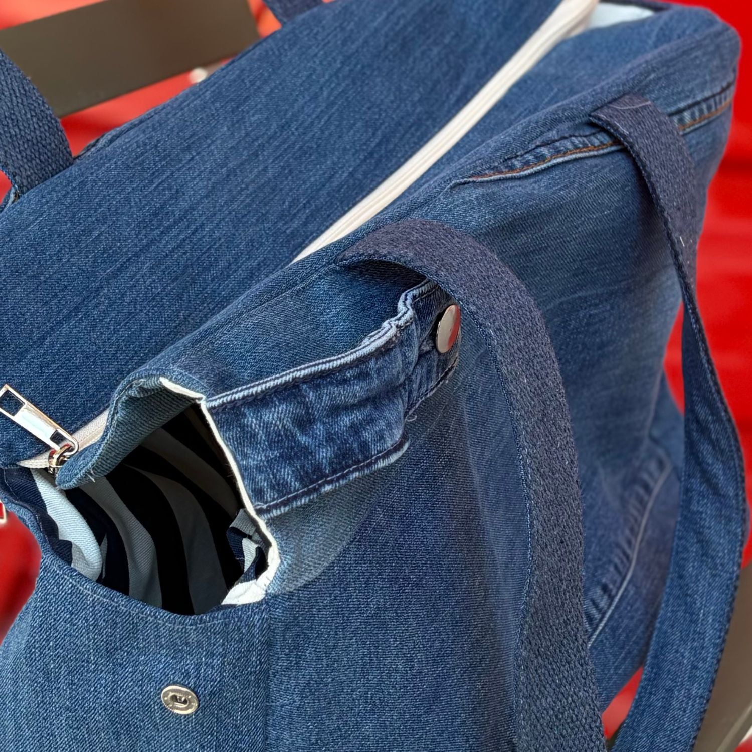 Brooklyn Heritage Upcycled Denim Pet Carrier – Indigo