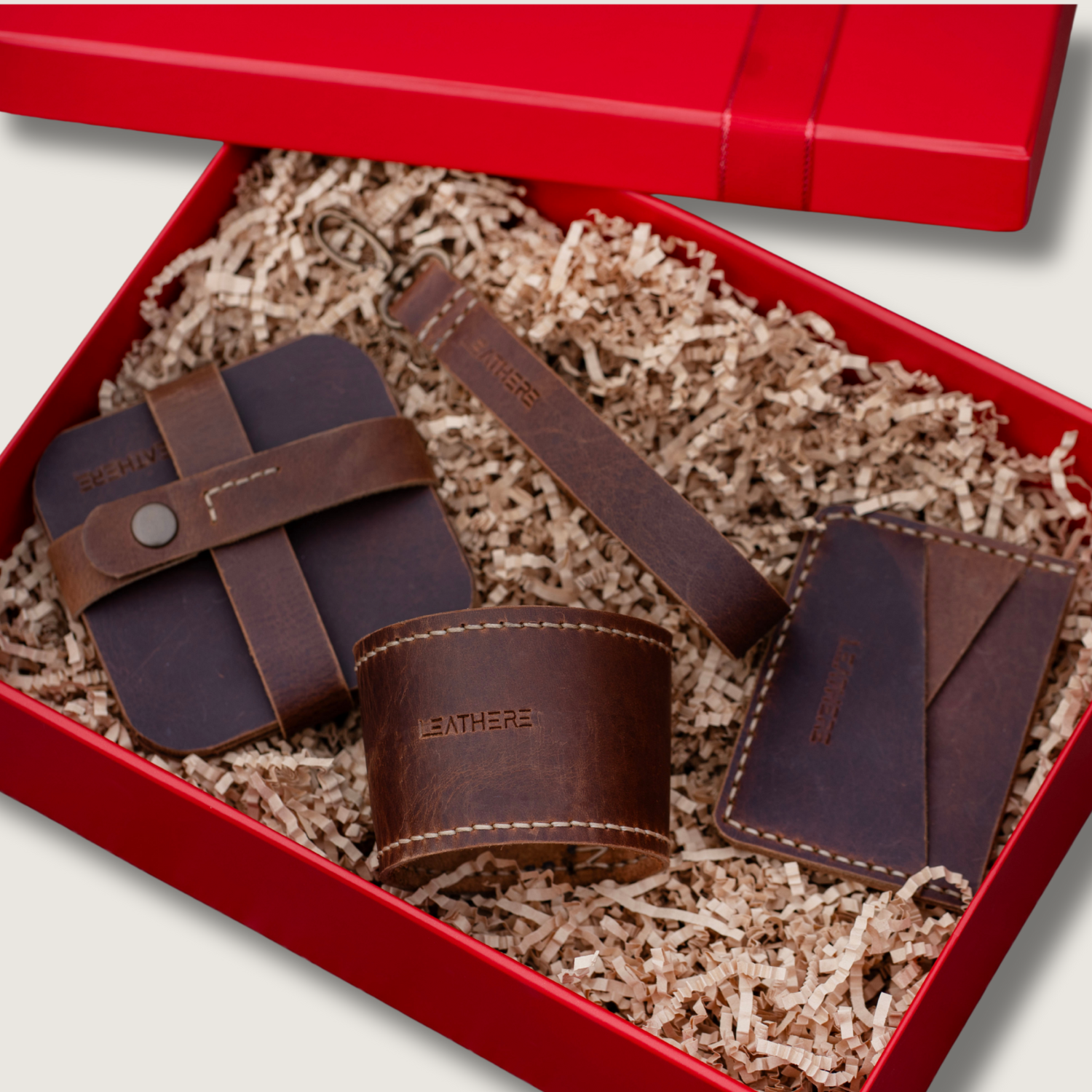 The Brooklyn Set | A 4-Piece Leather Gift Set by LEATHERE