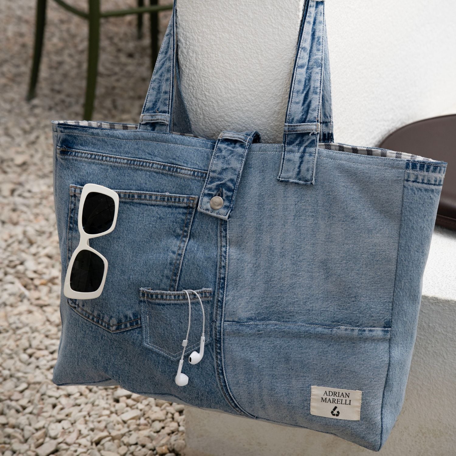 Brooklyn Heritage Tote / Upcycled Denim