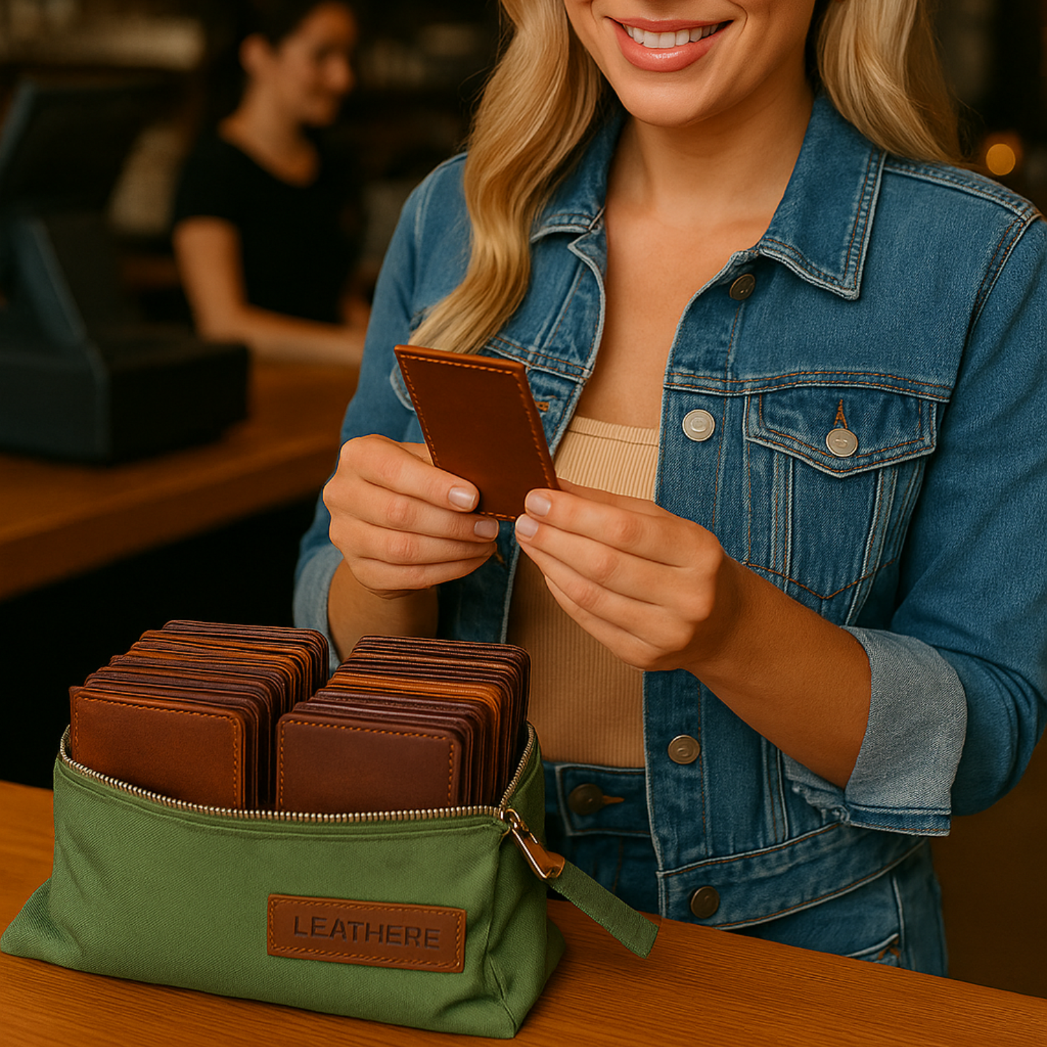 Premium Leather Card Holder Gift Set – 20-Piece Collection by LEATHERE