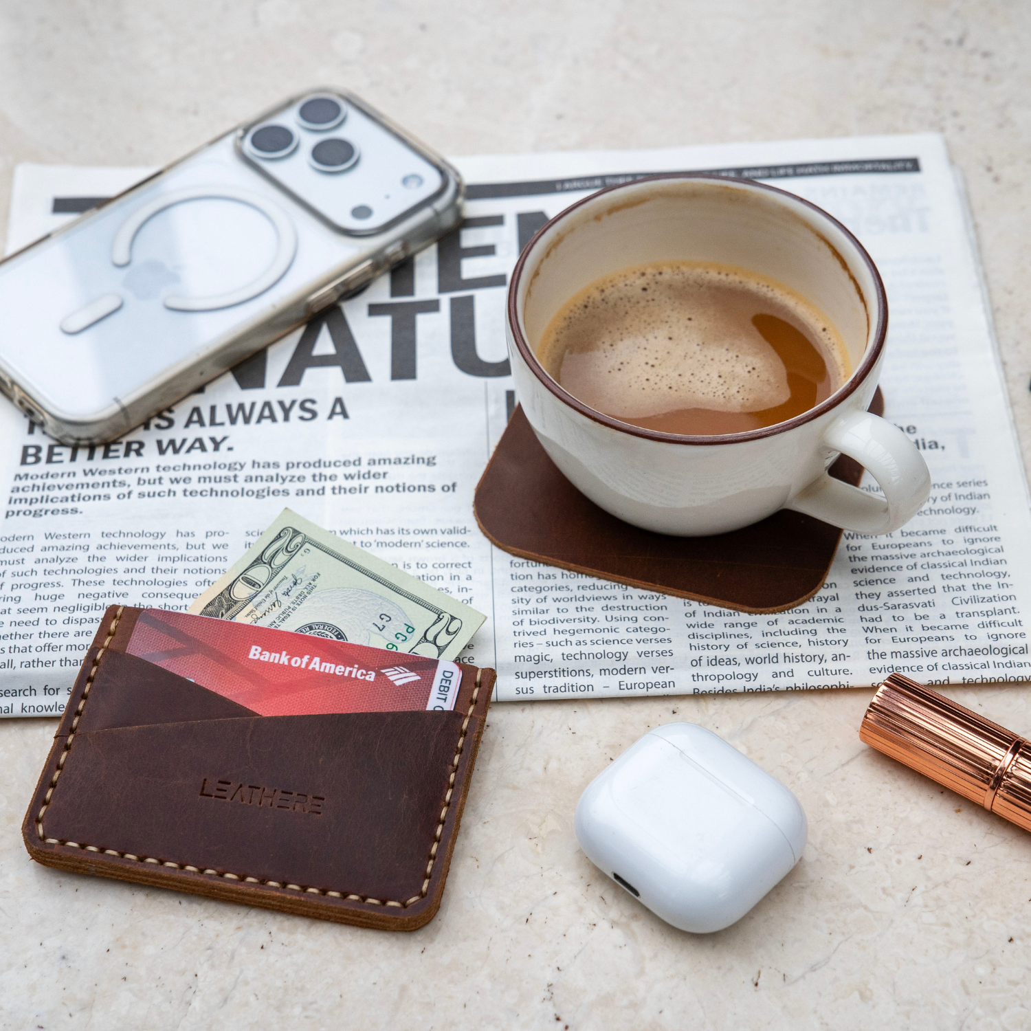 Tribeca Slim Leather Card Holder