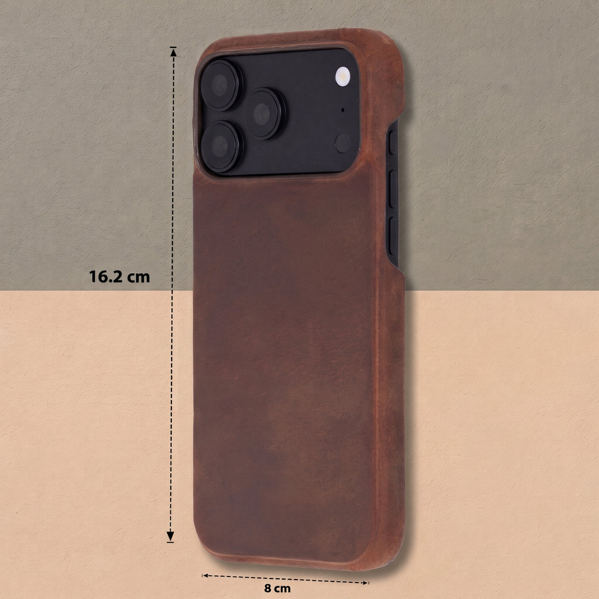 Charleston Antique Brown Leather MagSafe Case for iPhone 18 Pro Max