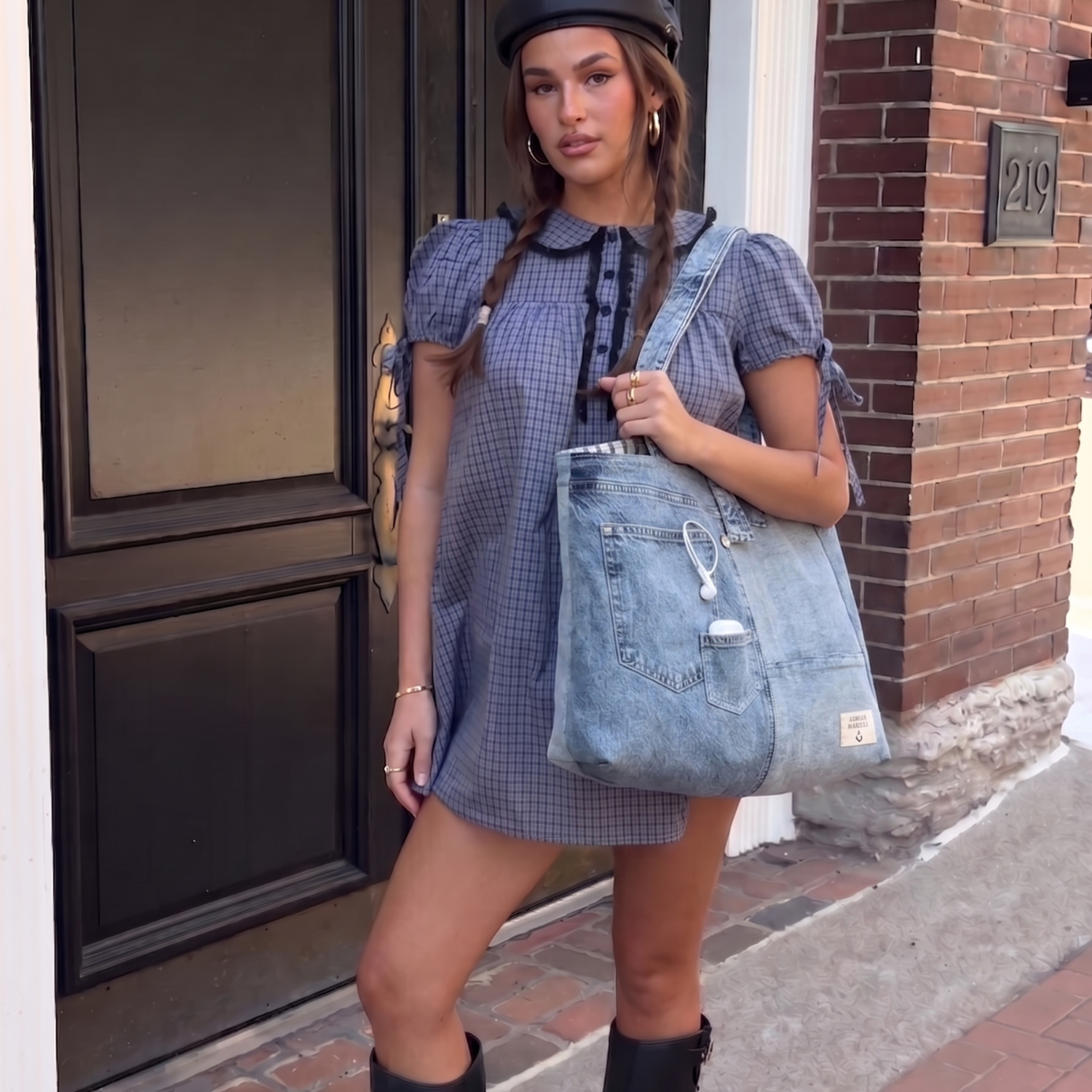 Brooklyn Heritage Tote / Upcycled Denim