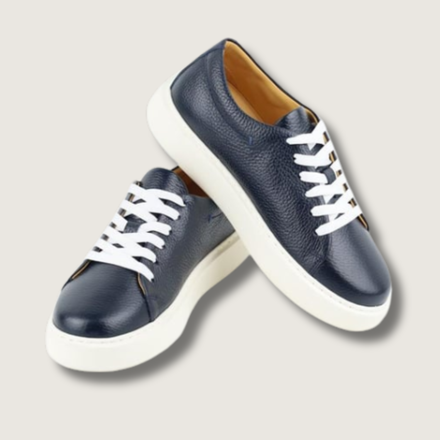 Leathere Signature Sneaker - Navy Blue - SoHo