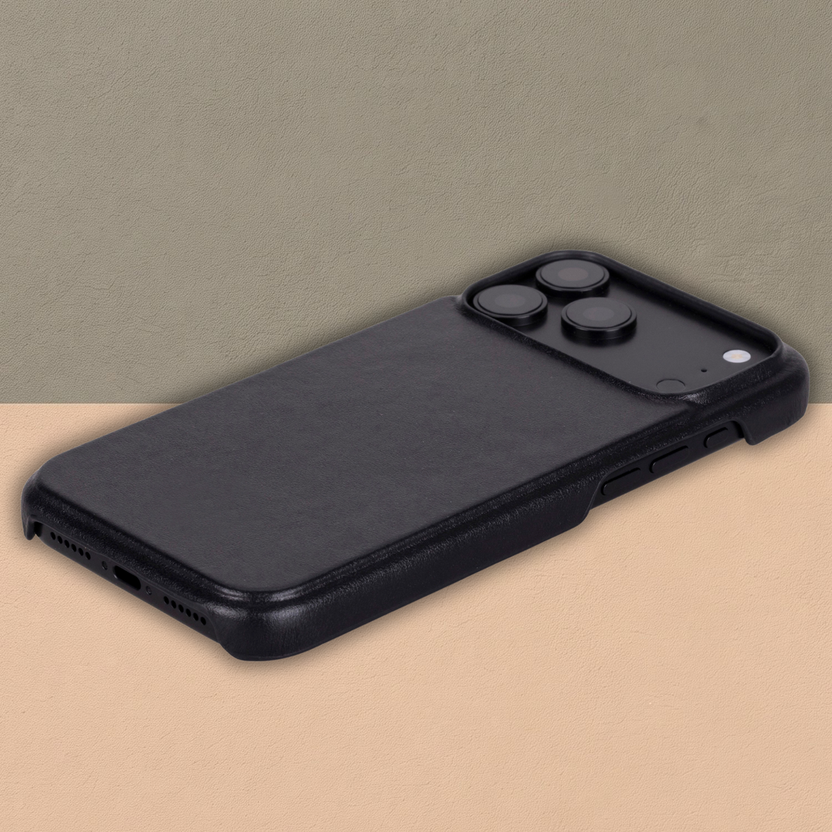 Charleston Black Leather MagSafe Case for iPhone 18 Pro Max