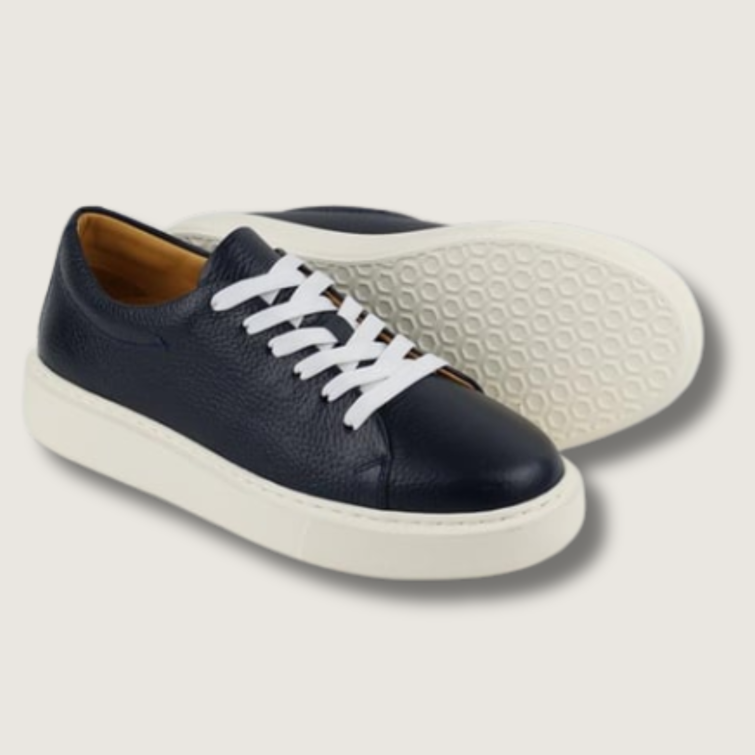 Leathere Signature Sneaker - Navy Blue - SoHo