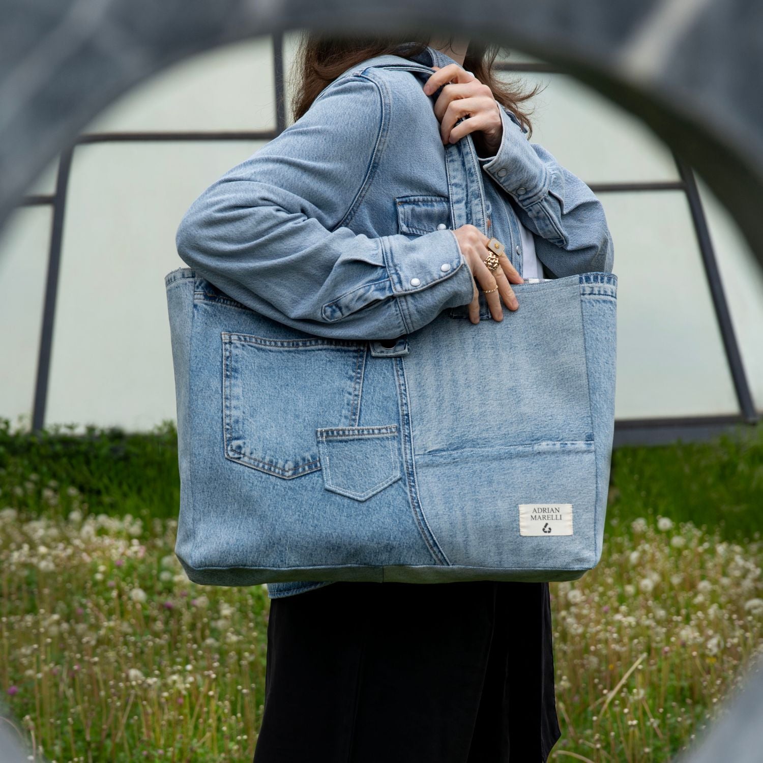 Brooklyn Heritage Tote / Upcycled Denim