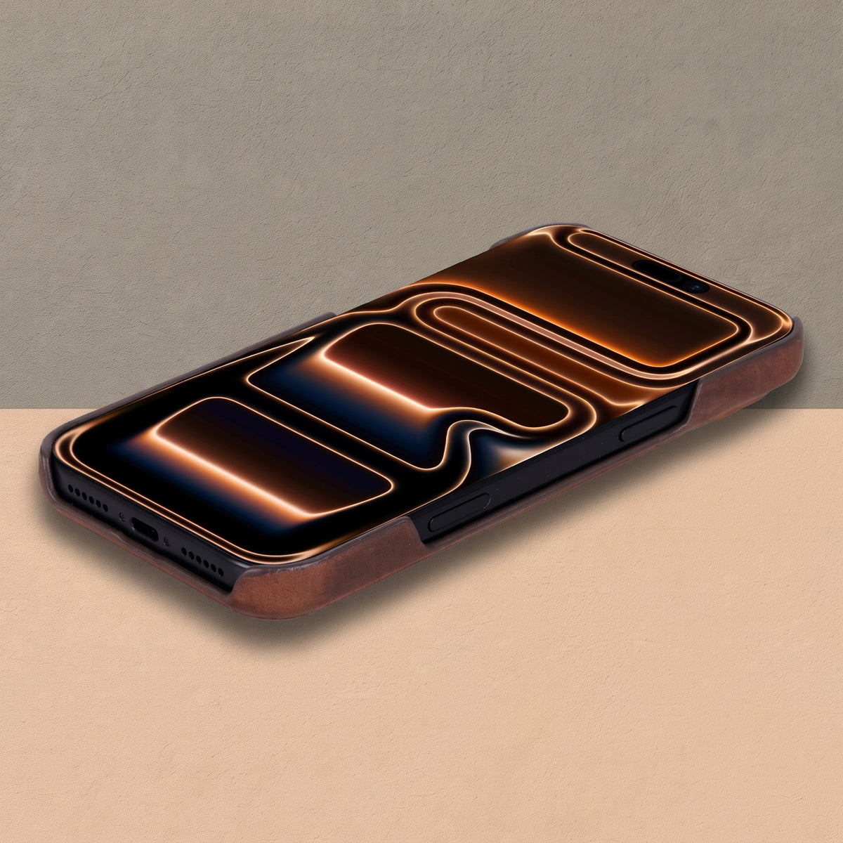 Charleston Antique Brown Leather MagSafe Case for iPhone 18 Pro Max