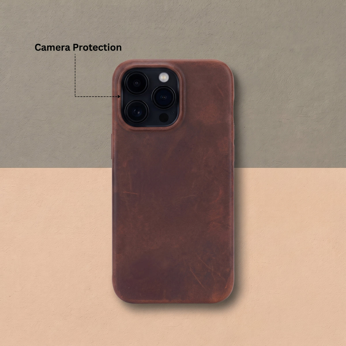 Charleston Antique Brown Leather MagSafe Case for iPhone 18 Pro Max