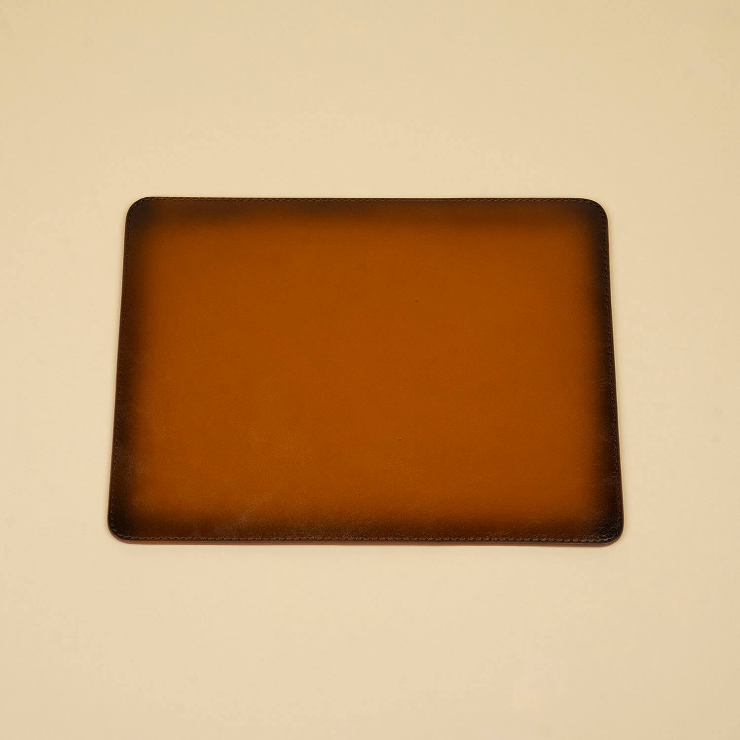 Premium Leather Mouse Pad – Handcrafted Excellence - Rich Brown - Omaha