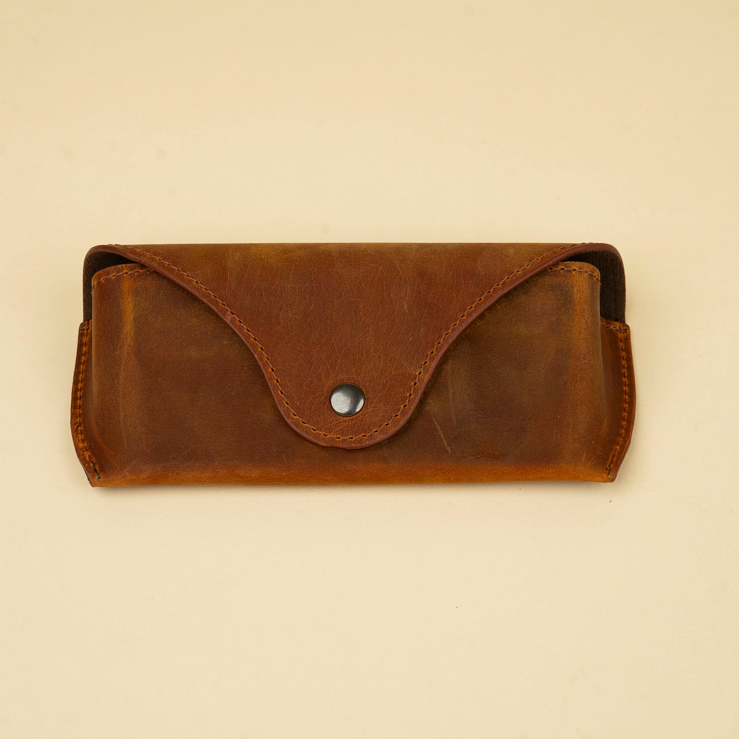 Premium Leather Eyewear Case - Dark Brown - Cambridge