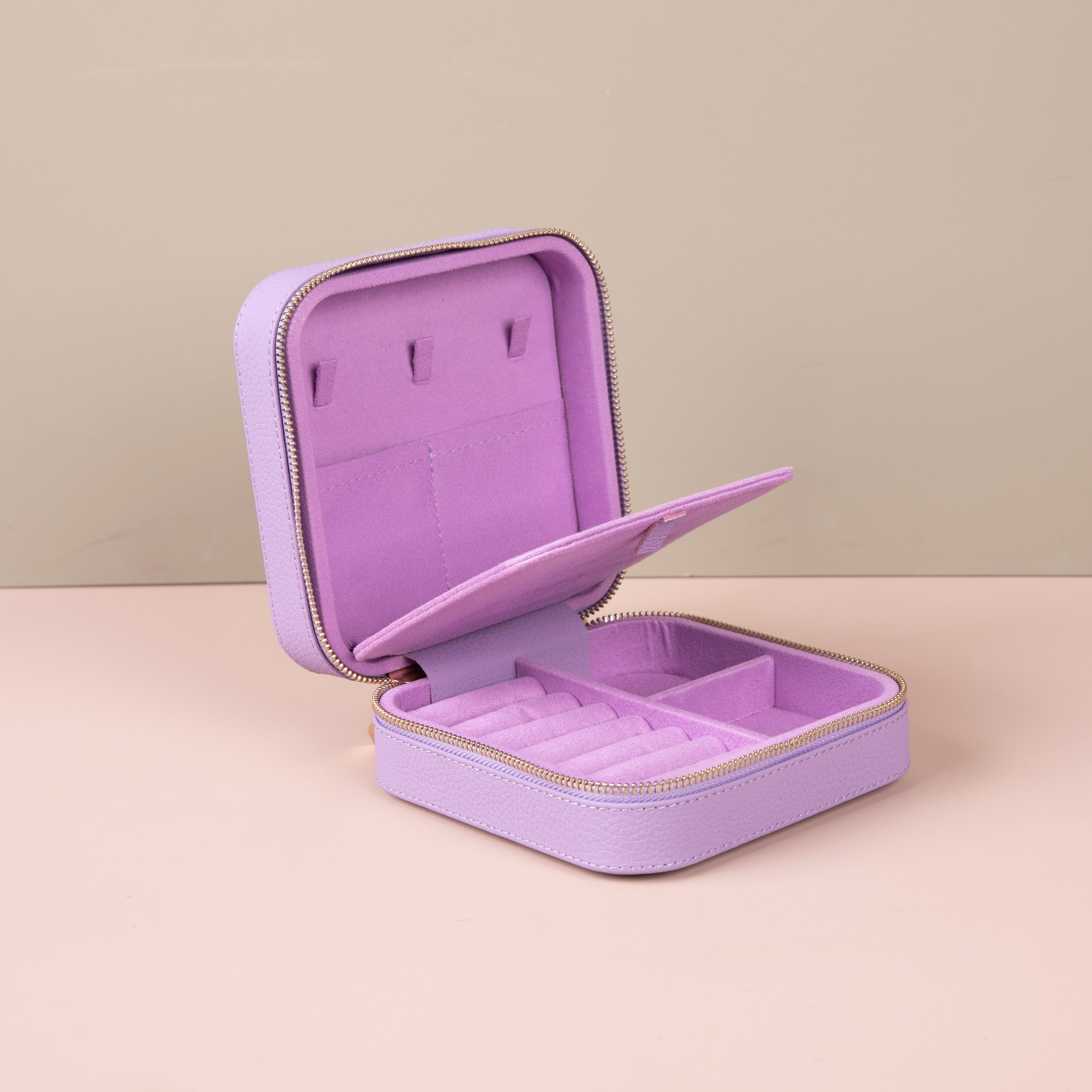 Stylish Travel Jewelry Box - Lavender - Palermo
