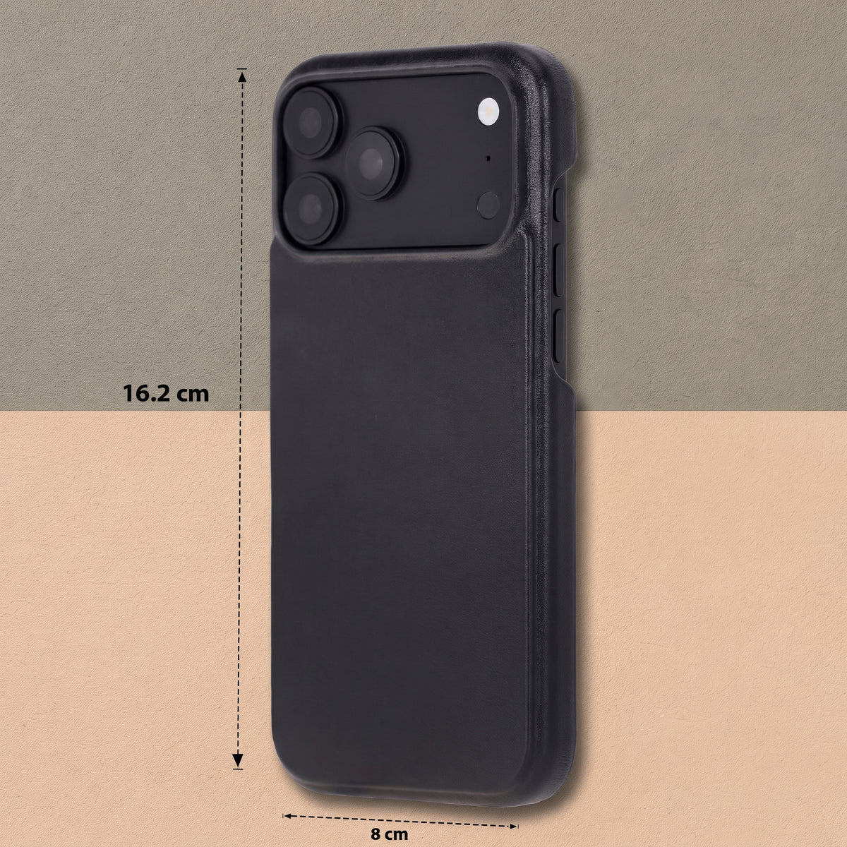 Charleston Black Leather MagSafe Case for iPhone 18 Pro Max