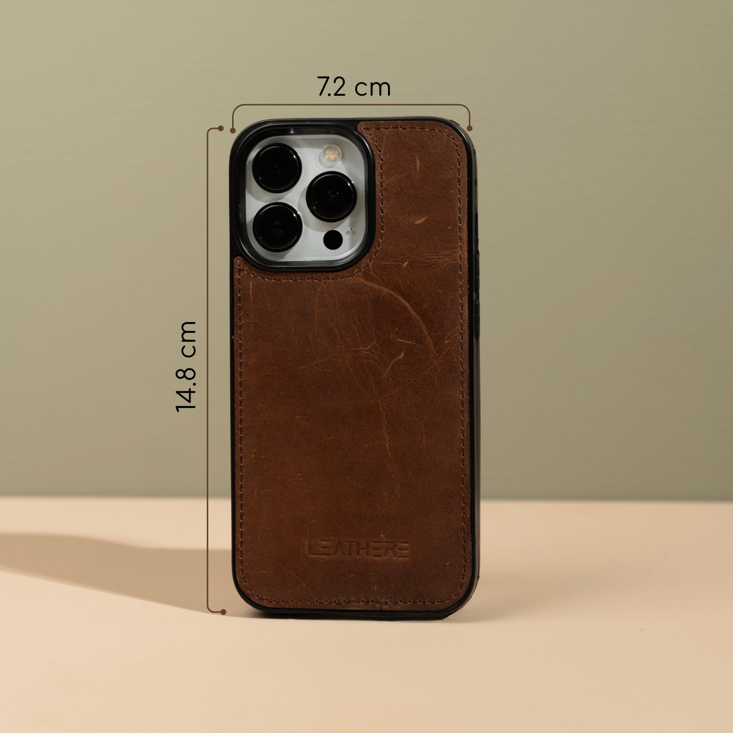 iPhone 17 Series Dark Brown Leather Case - Austin (pre-order)