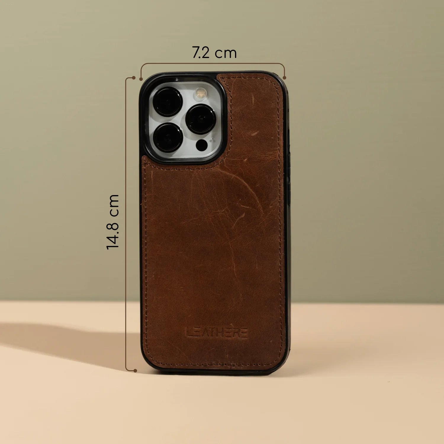 iPhone 16 Series Dark Brown Wallet Case - New York