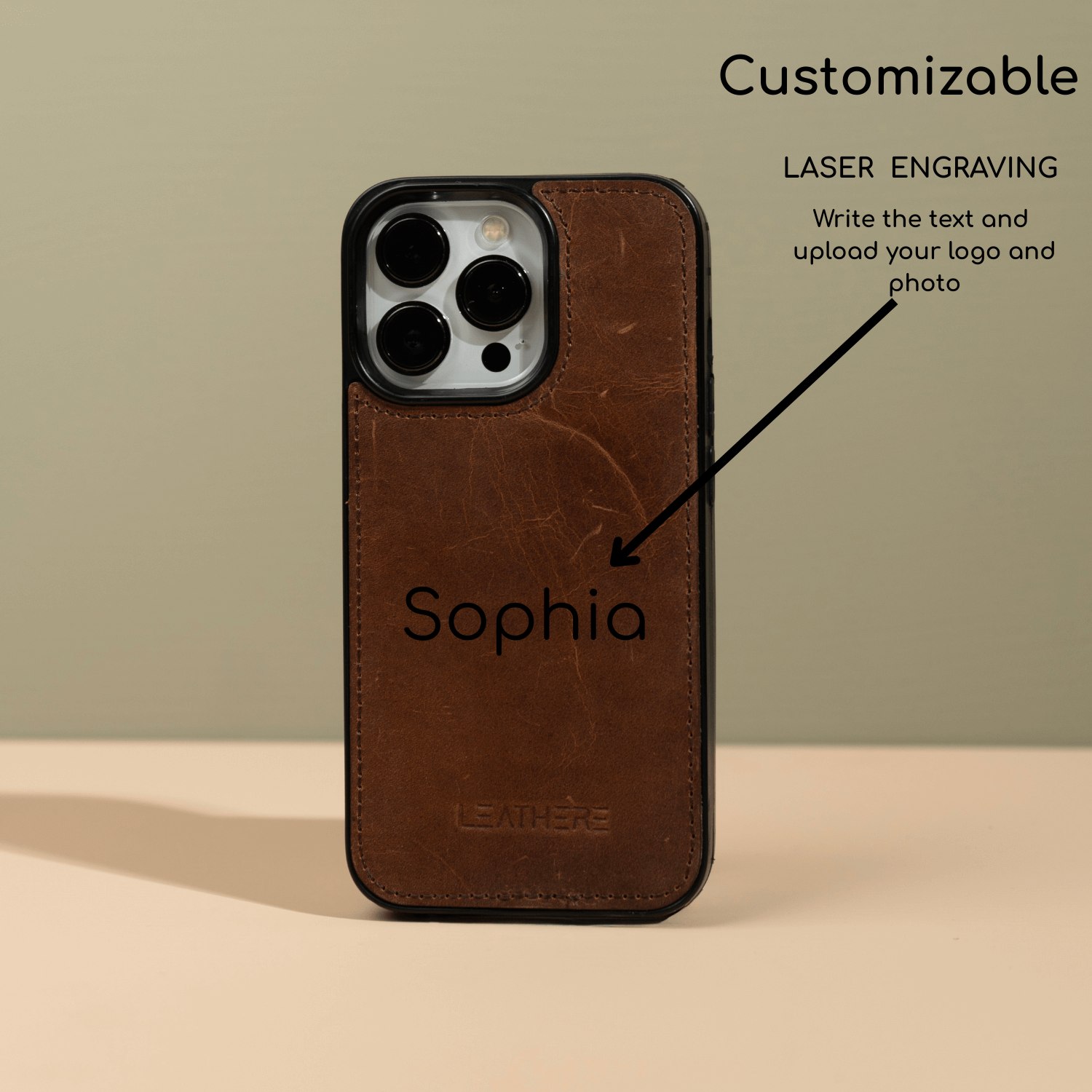 iPhone 17 Series Dark Brown Leather Case - Austin (pre-order)