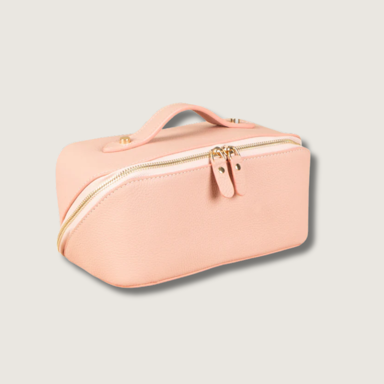 Luxury Leather Travel Vanity Case – Elegant & Spacious- Blush pink - San Jose