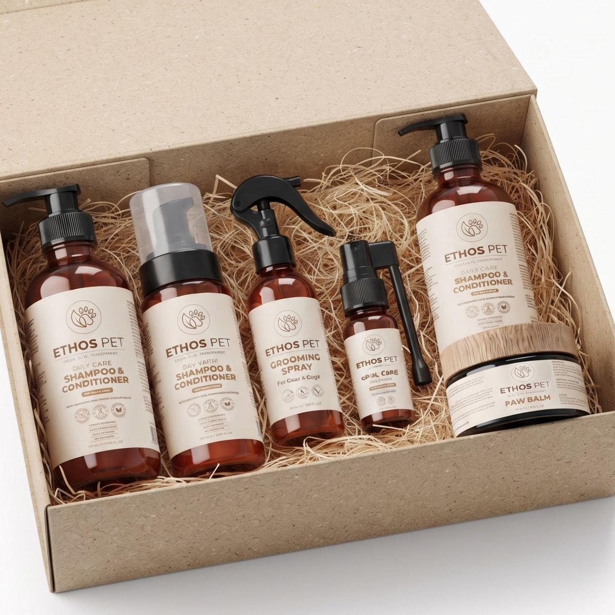 Complete Pet Grooming & Care Gift Set — 6 Pieces