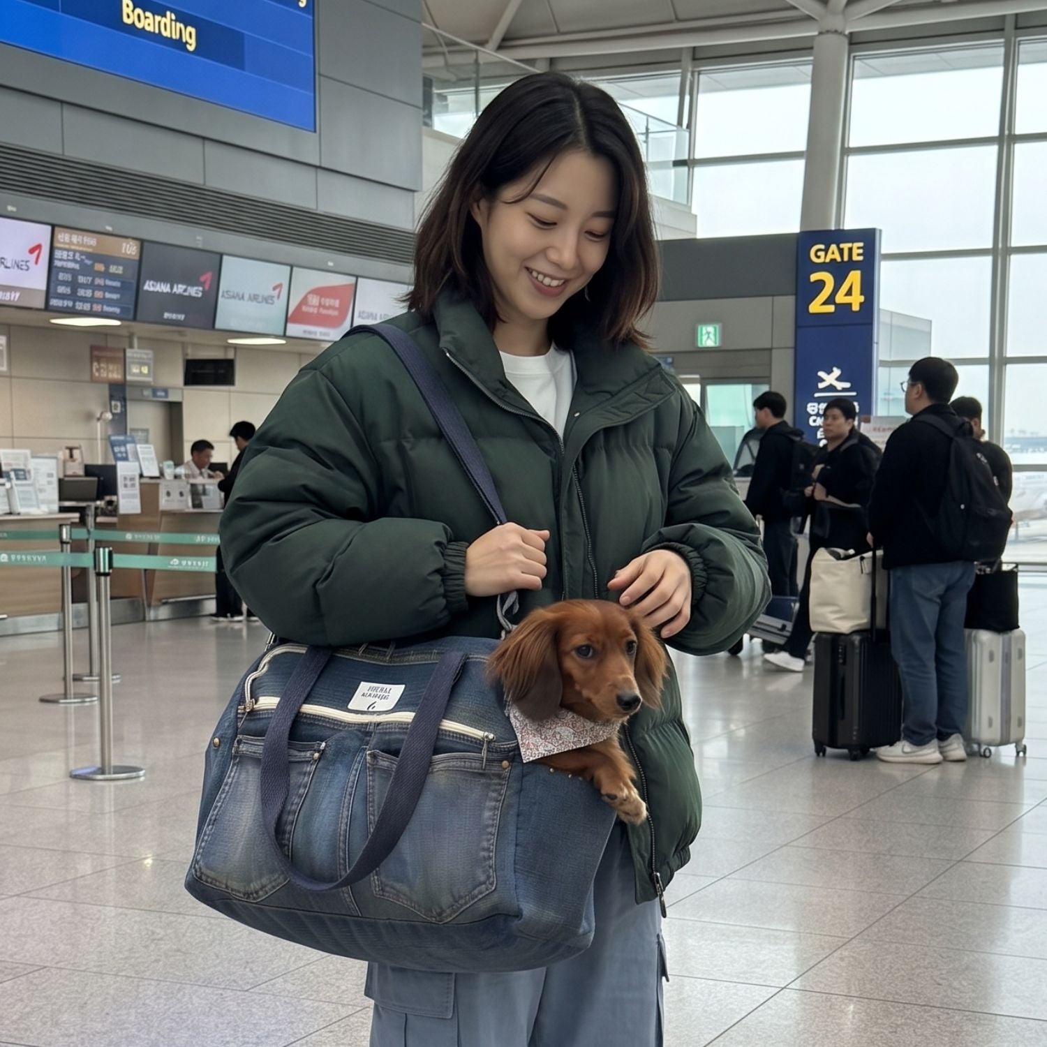 Brooklyn Heritage Upcycled Denim Pet Carrier – Indigo