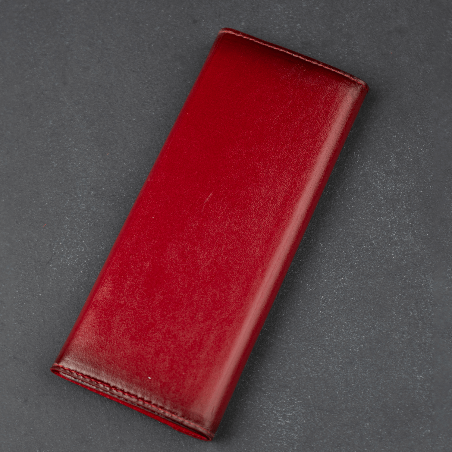 Red Leather Sunglasses Case - LEATHEREE