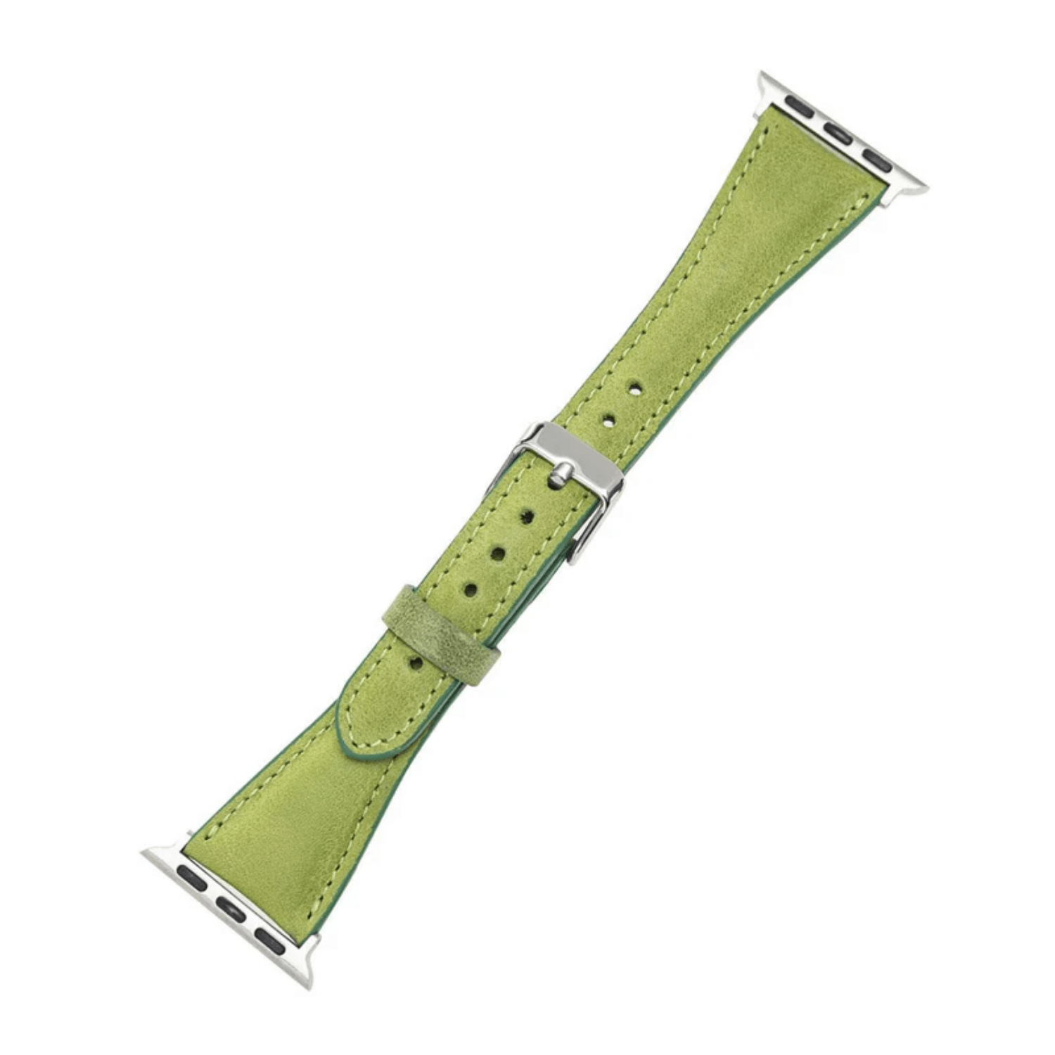 Lime Green Leather Slimy Apple Watch Band - LEATHERE