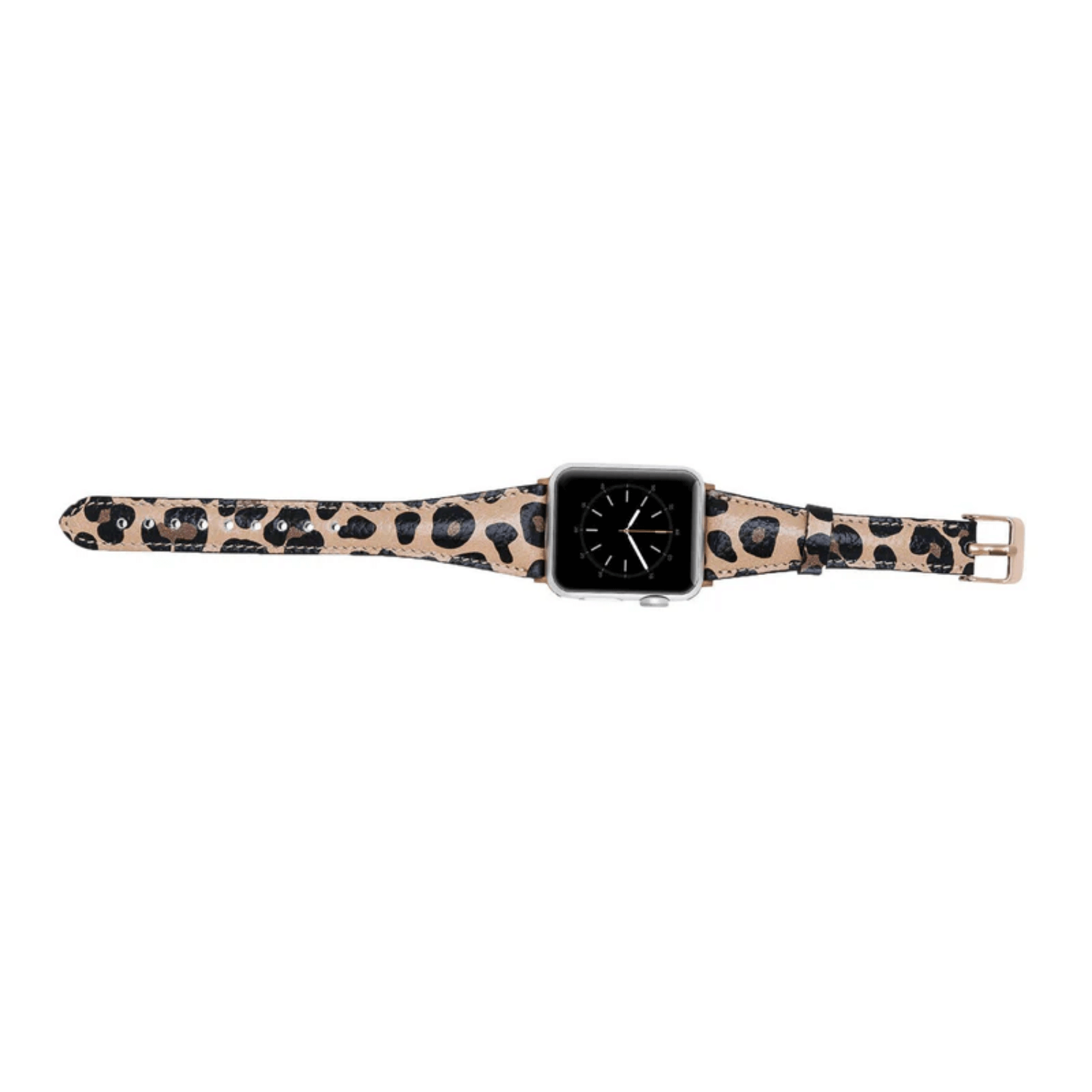 Leopard Leather Slimy Apple Watch Band - LEATHERE