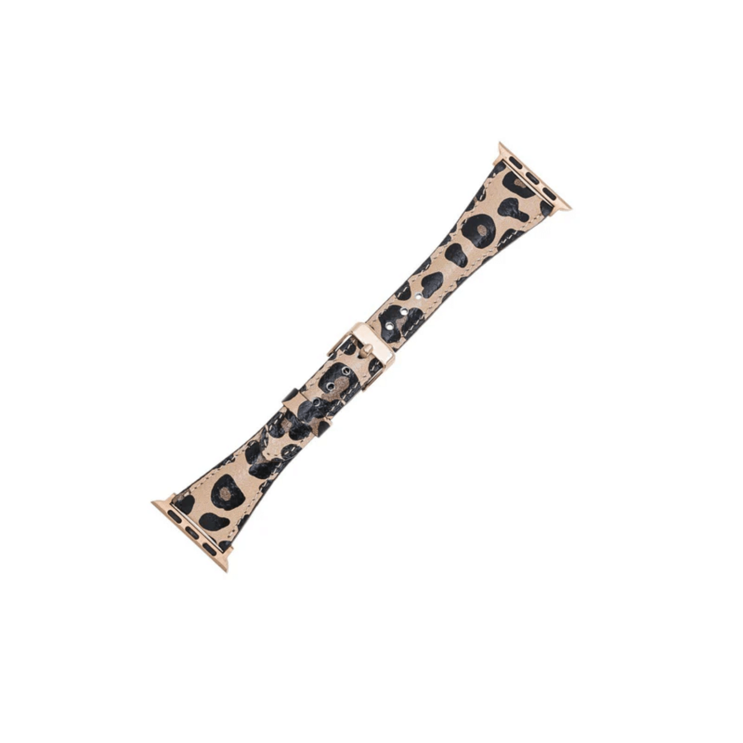 Leopard Leather Slimy Apple Watch Band - LEATHERE