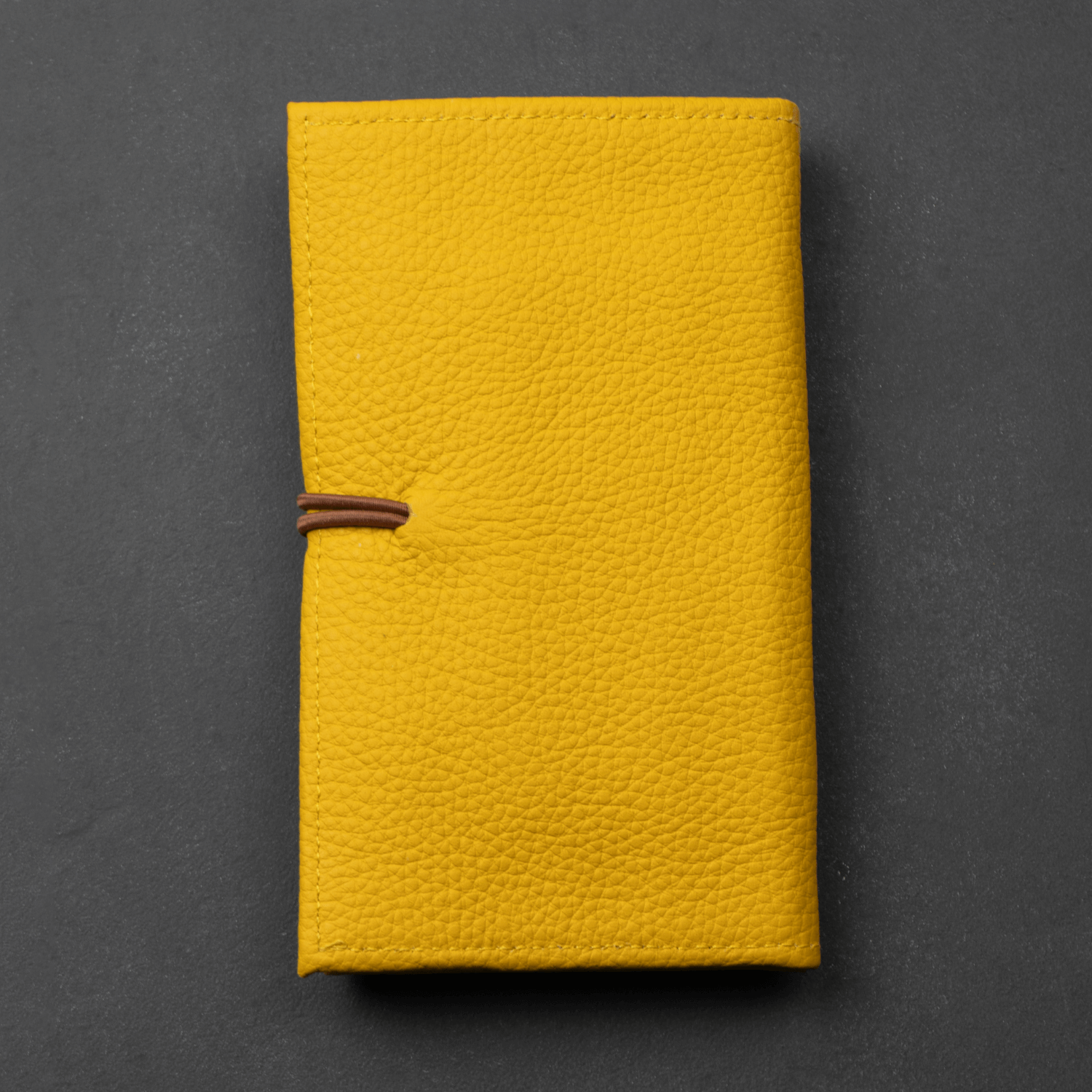 Yellow Leather Travel Cable & Tech Organizer - LEATHERE