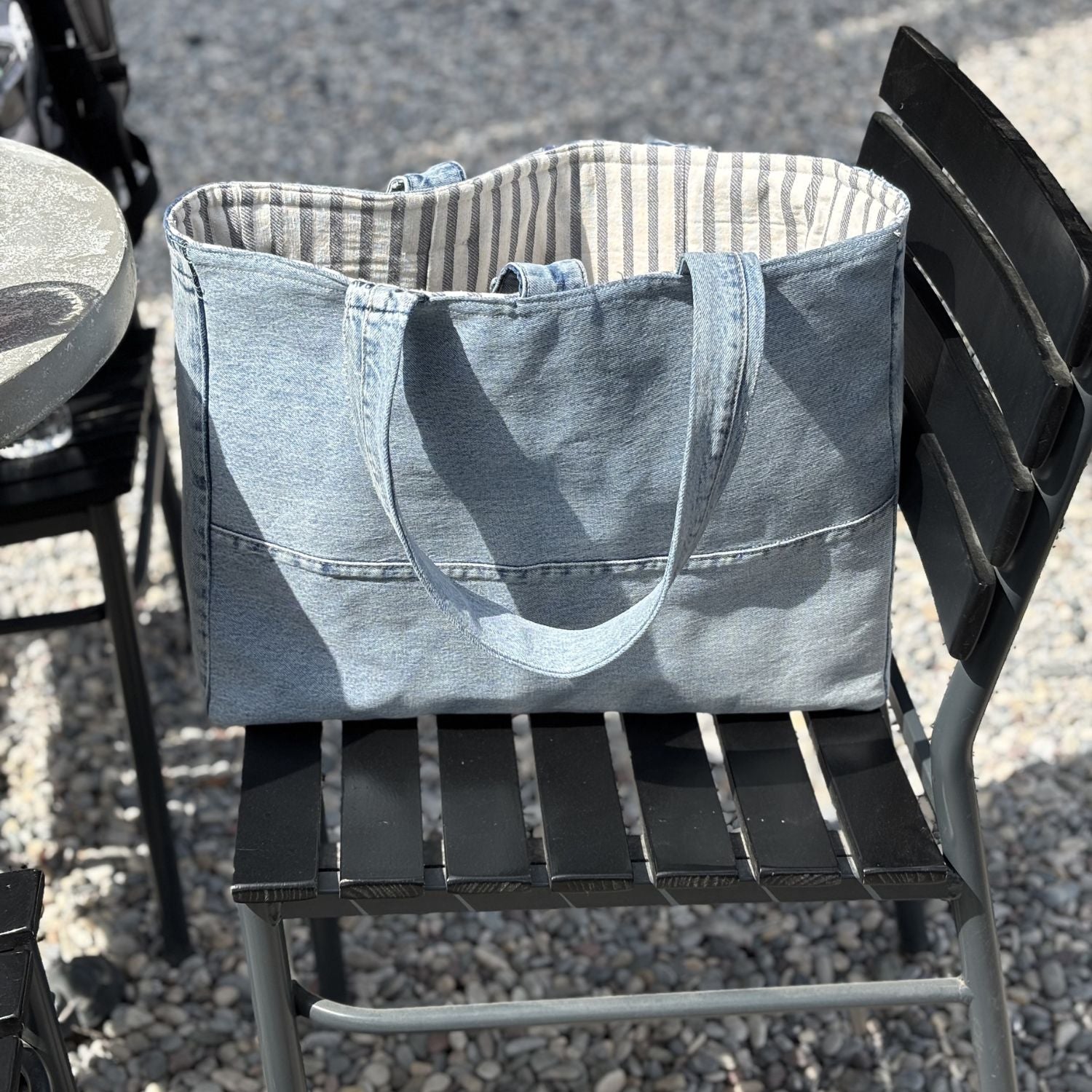 Brooklyn Heritage Tote / Upcycled Denim