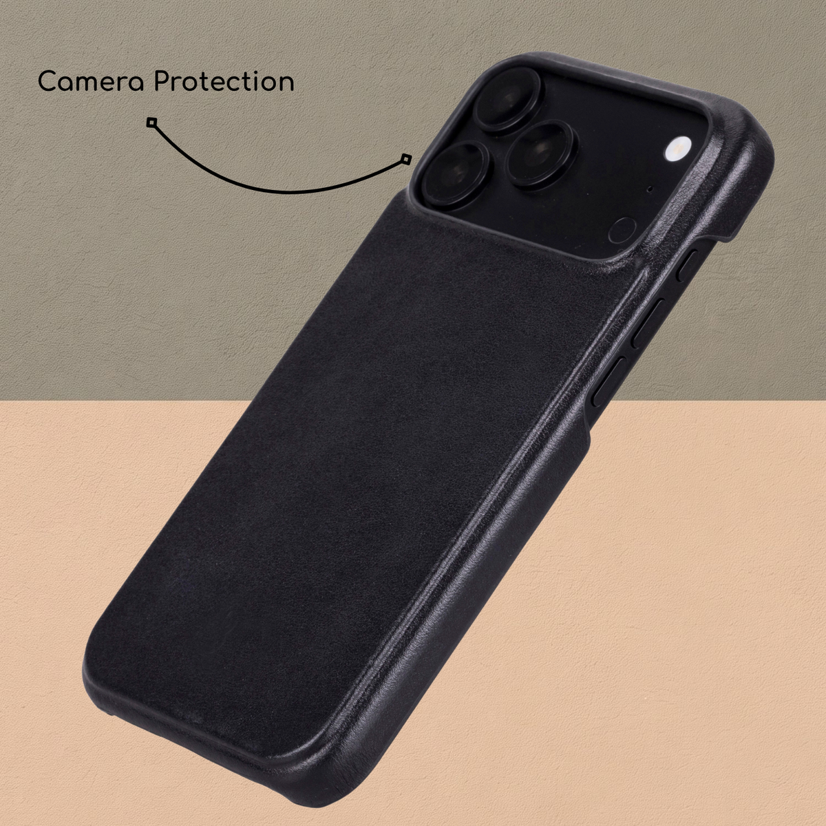 Charleston Black Leather MagSafe Case for iPhone 18 Pro Max