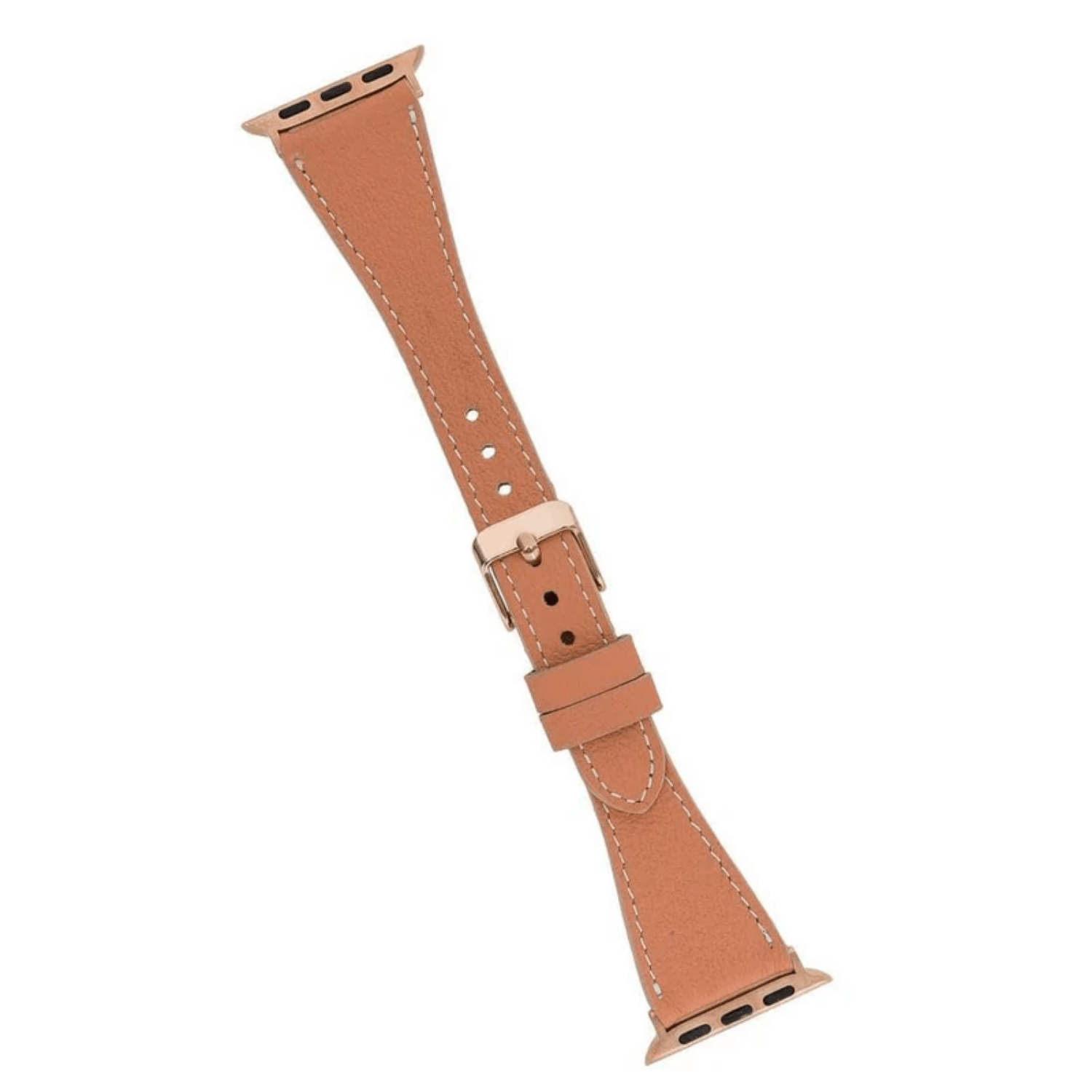 Light Tan Leather Slimy Apple Watch Band - LEATHERE