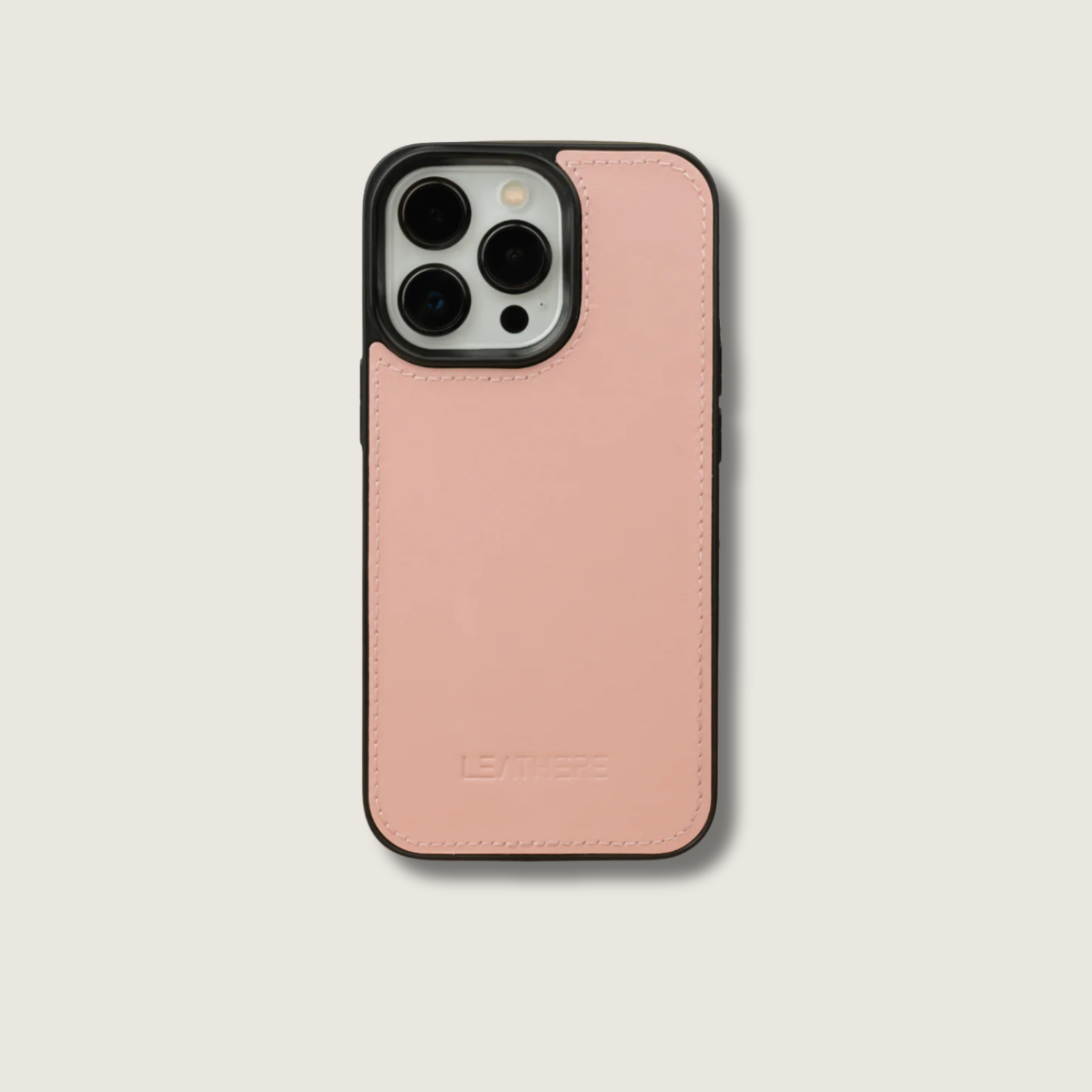 iPhone 15 Series Pink Leather Case - Austin