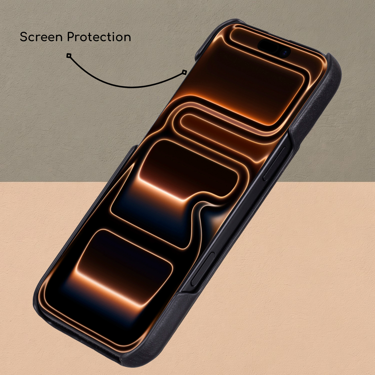 Charleston Black Leather MagSafe Case for iPhone 18 Pro Max
