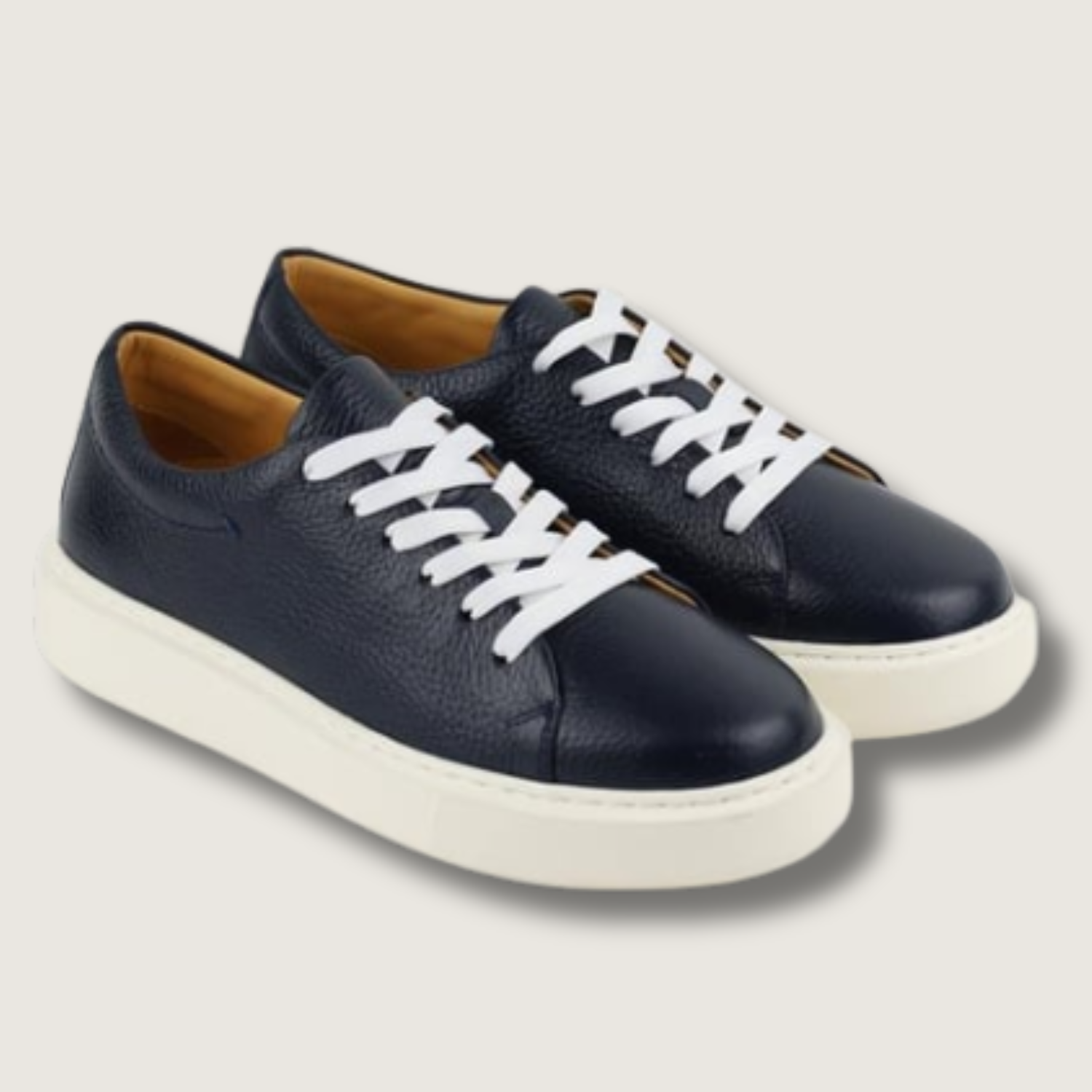 Leathere Signature Sneaker - Navy Blue - SoHo