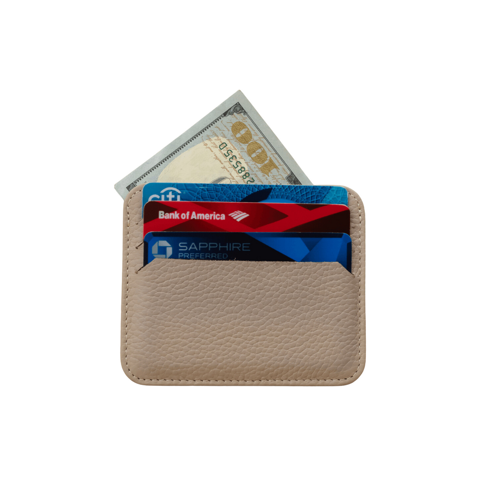 ☆LEMASQUE☆ Dow Flat Business Card Holder Wallet Cream Whit NaturalBusinessCardHolder_Hero