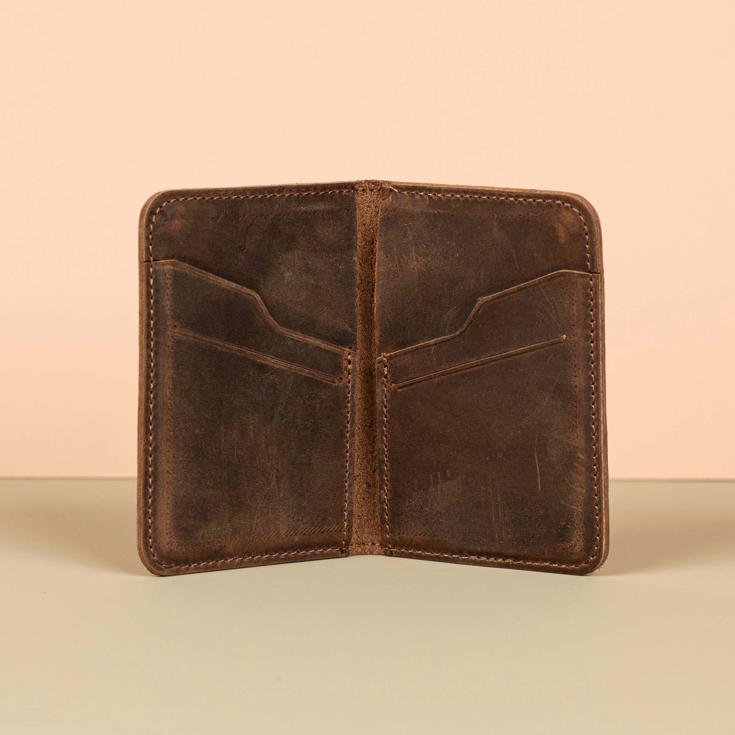 Classic Leather Cardholder Wallet - Earthy Brown - Berkeley