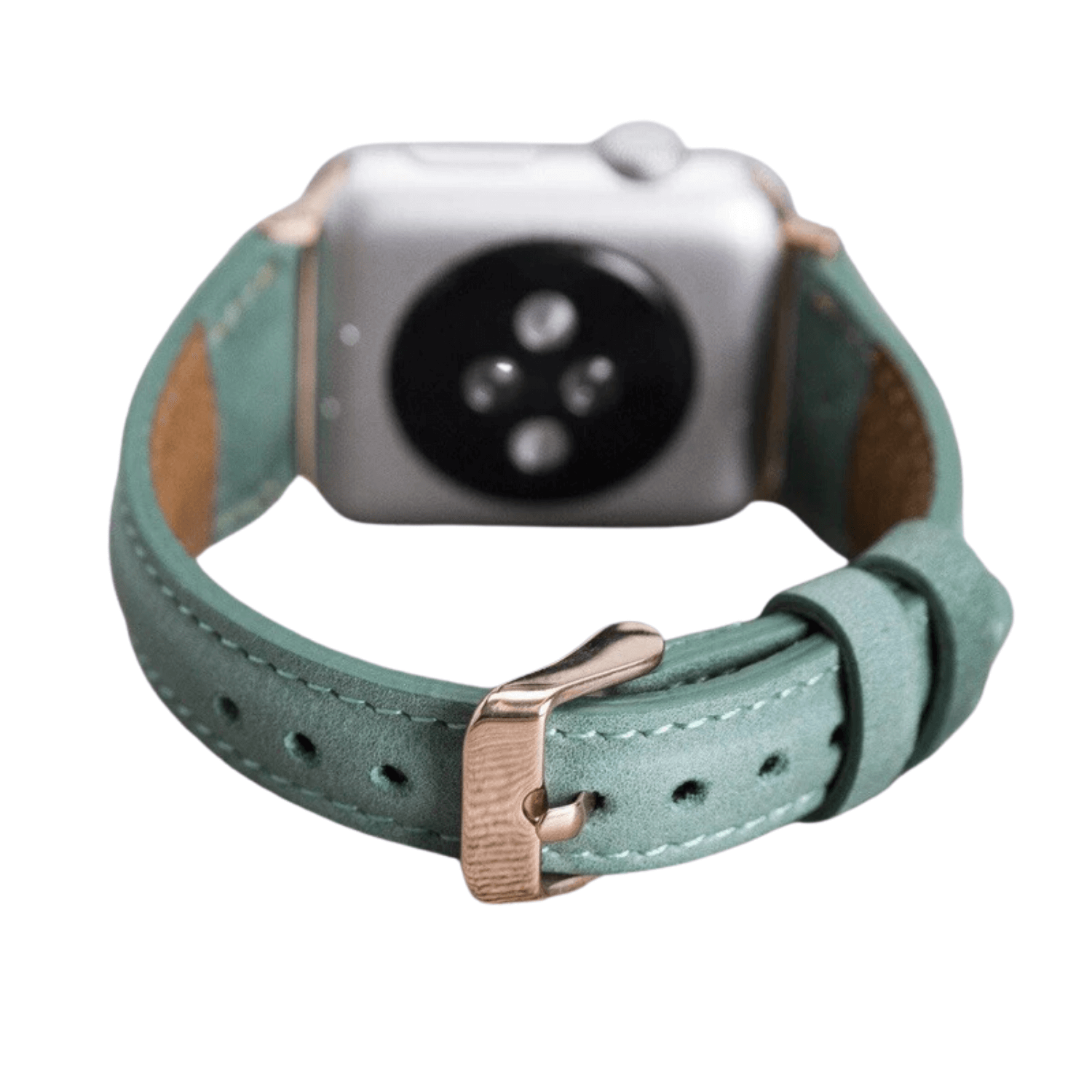 Light Mint Green Leather Slimy Apple Watch Band - LEATHERE