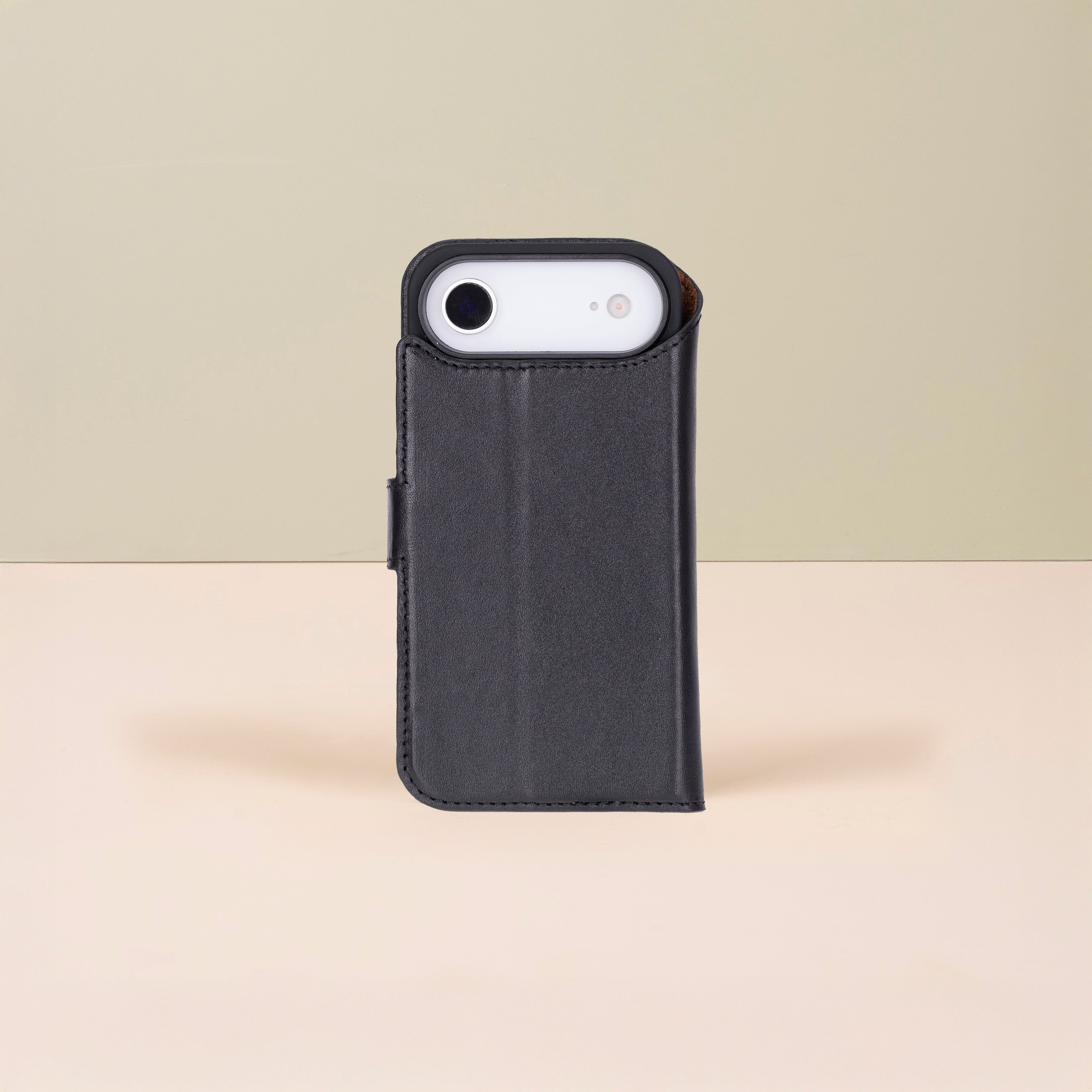 Premium Leather iPhone Air Wallet Case – Black - Austin