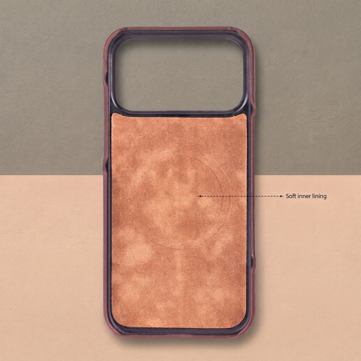 Charleston  Burgundy Pebbled Leather MagSafe Case for iPhone 18 Pro