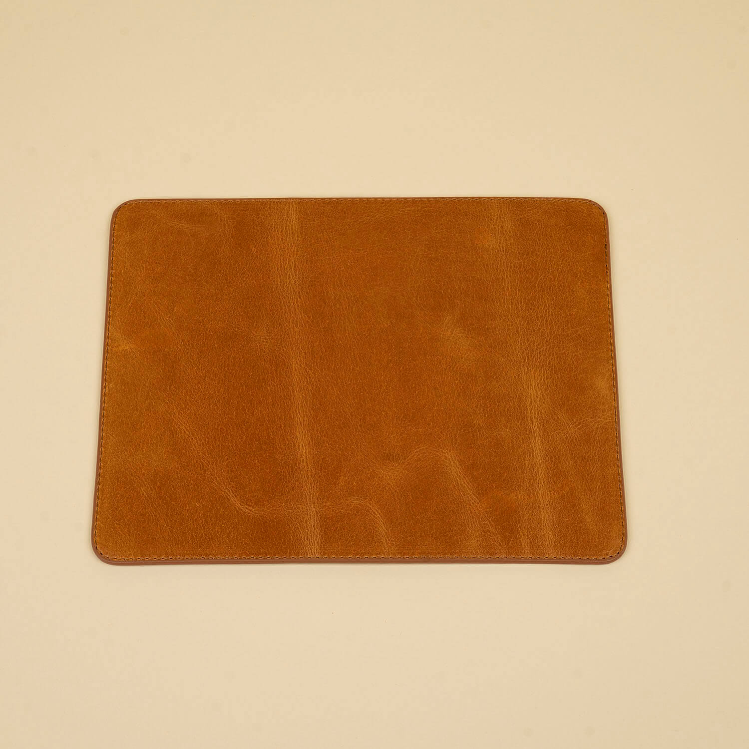 Premium Leather Mouse Pad – Handcrafted Excellence - Brown - Omaha