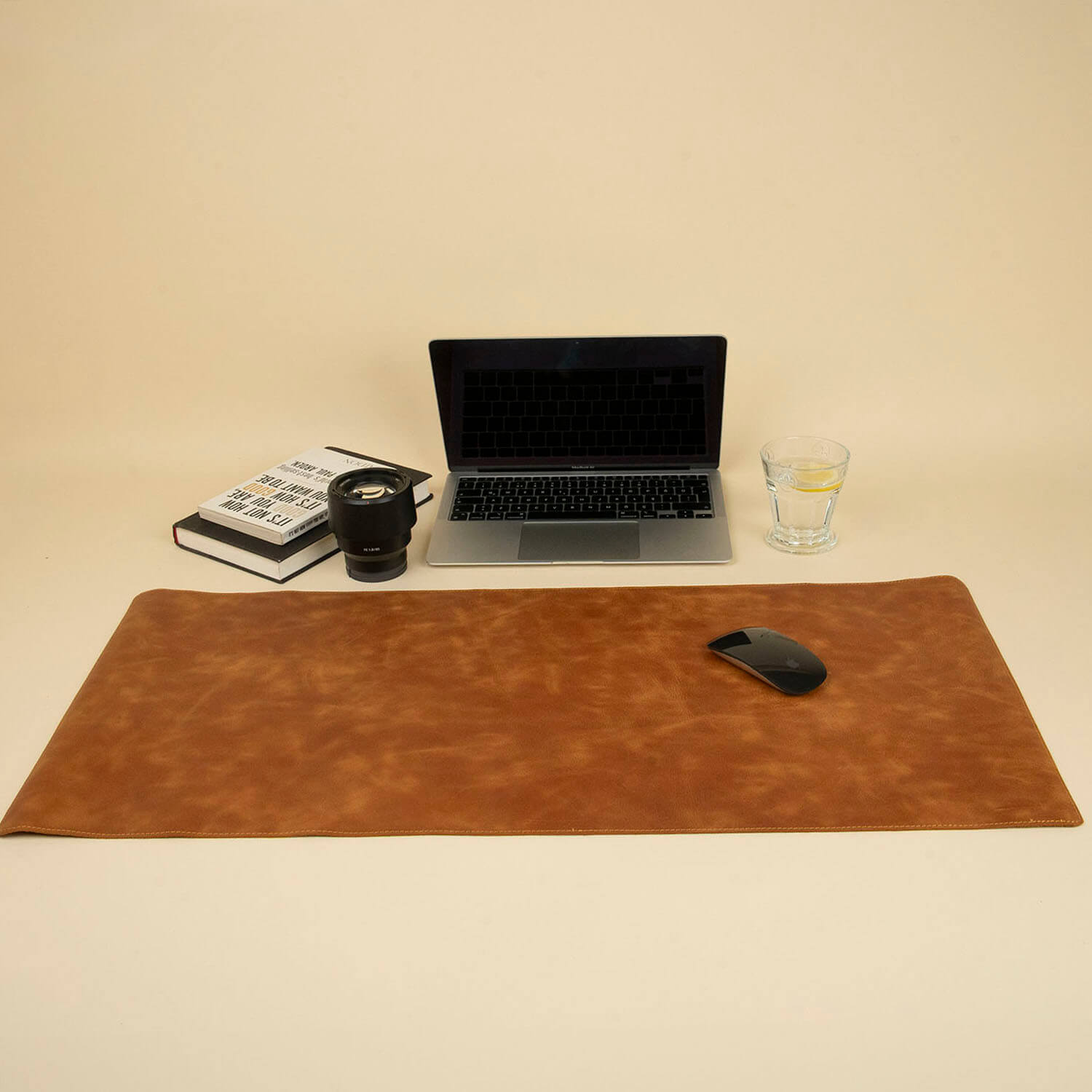 Luxurious Leather Desk Mat - Rich Brown - Tampa