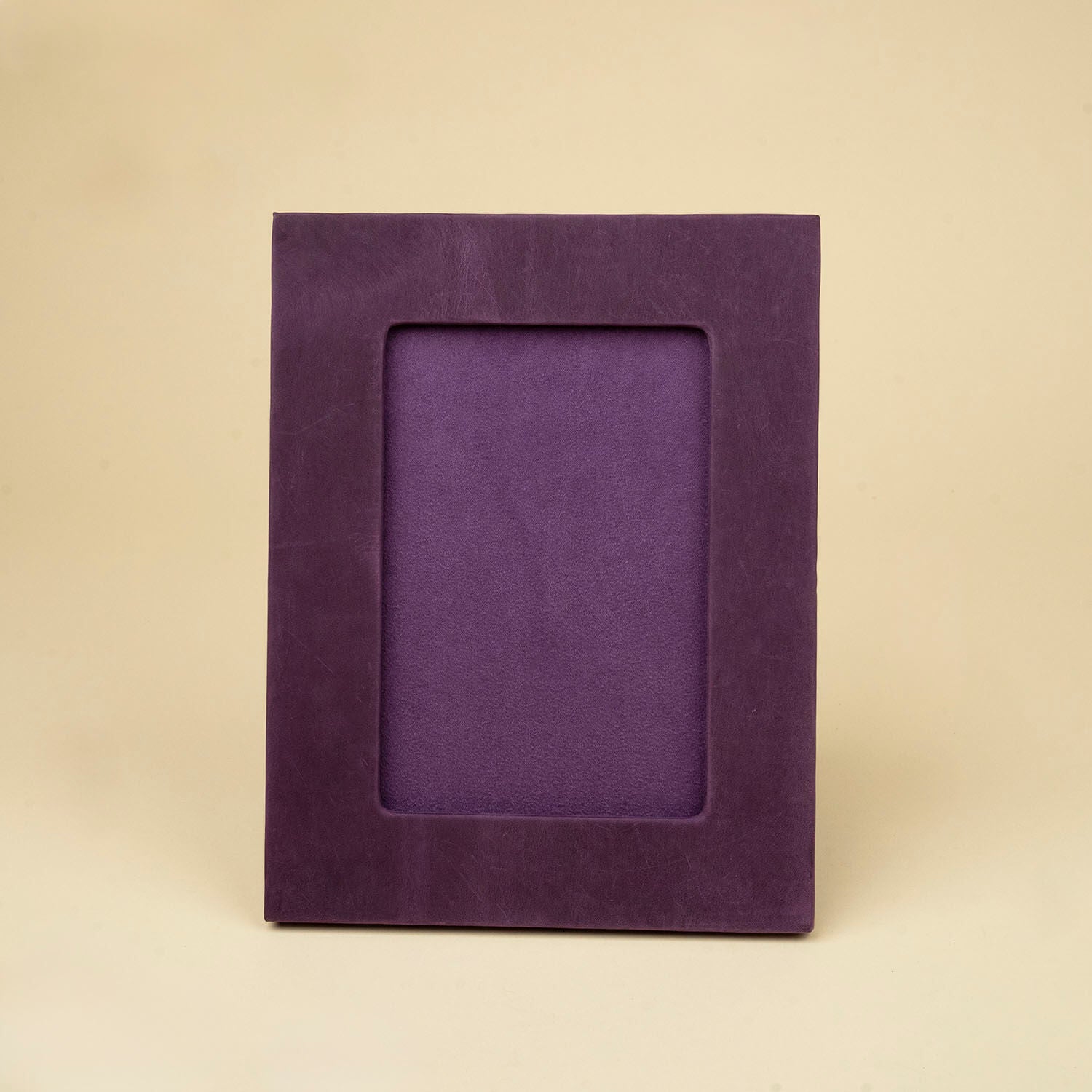 Luxury Leather Photo Frame - Purple - Allentown