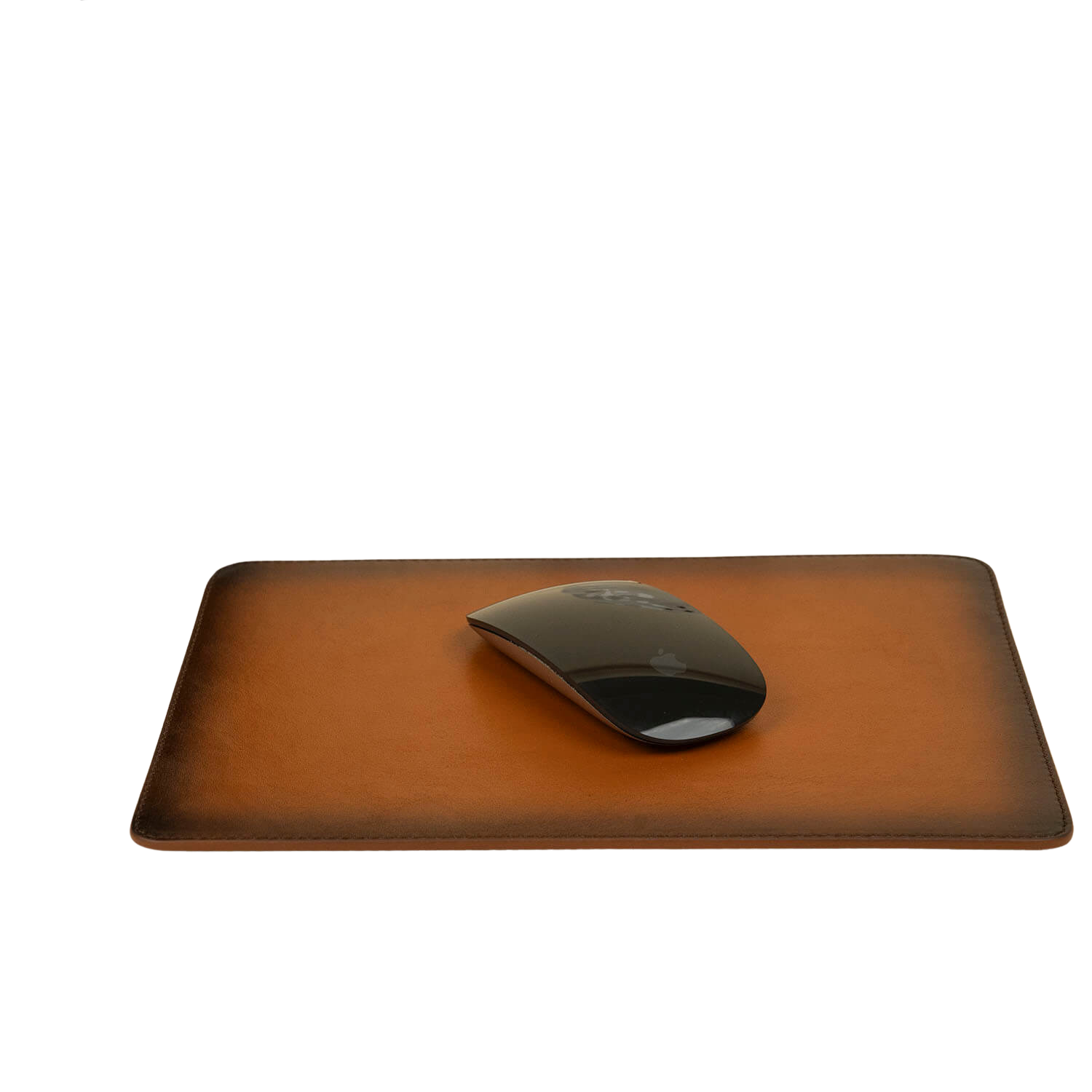 Premium Leather Mouse Pad – Handcrafted Excellence - Rich Brown - Omaha