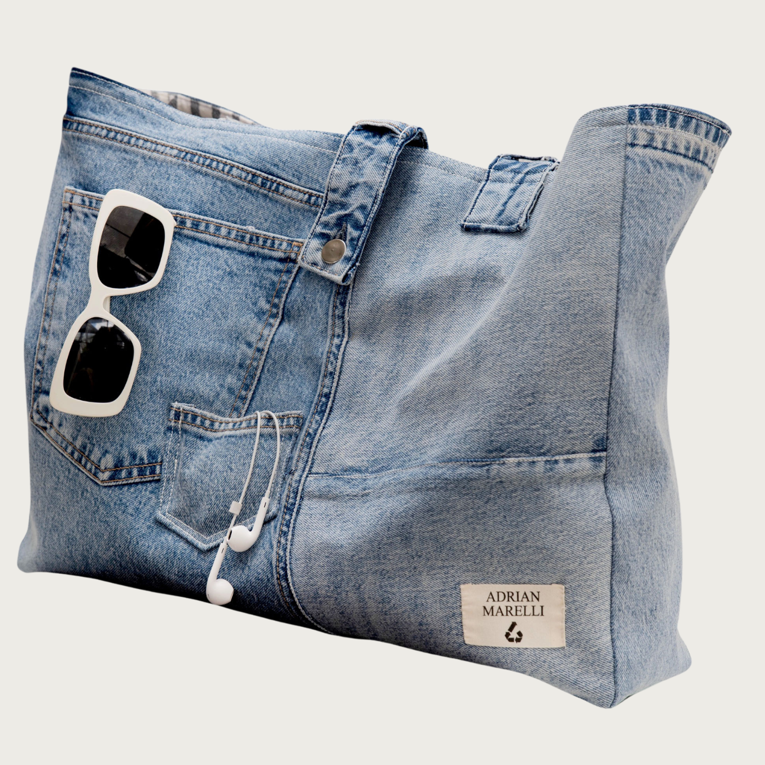 Brooklyn Heritage Tote / Upcycled Denim