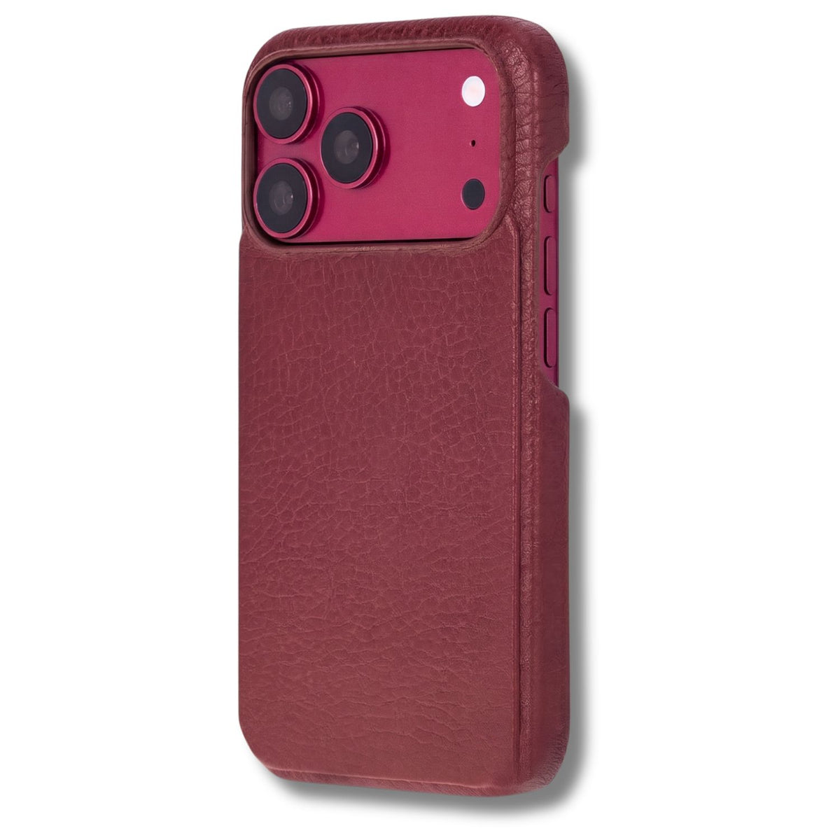 Charleston  Burgundy Pebbled Leather MagSafe Case for iPhone 18 Pro